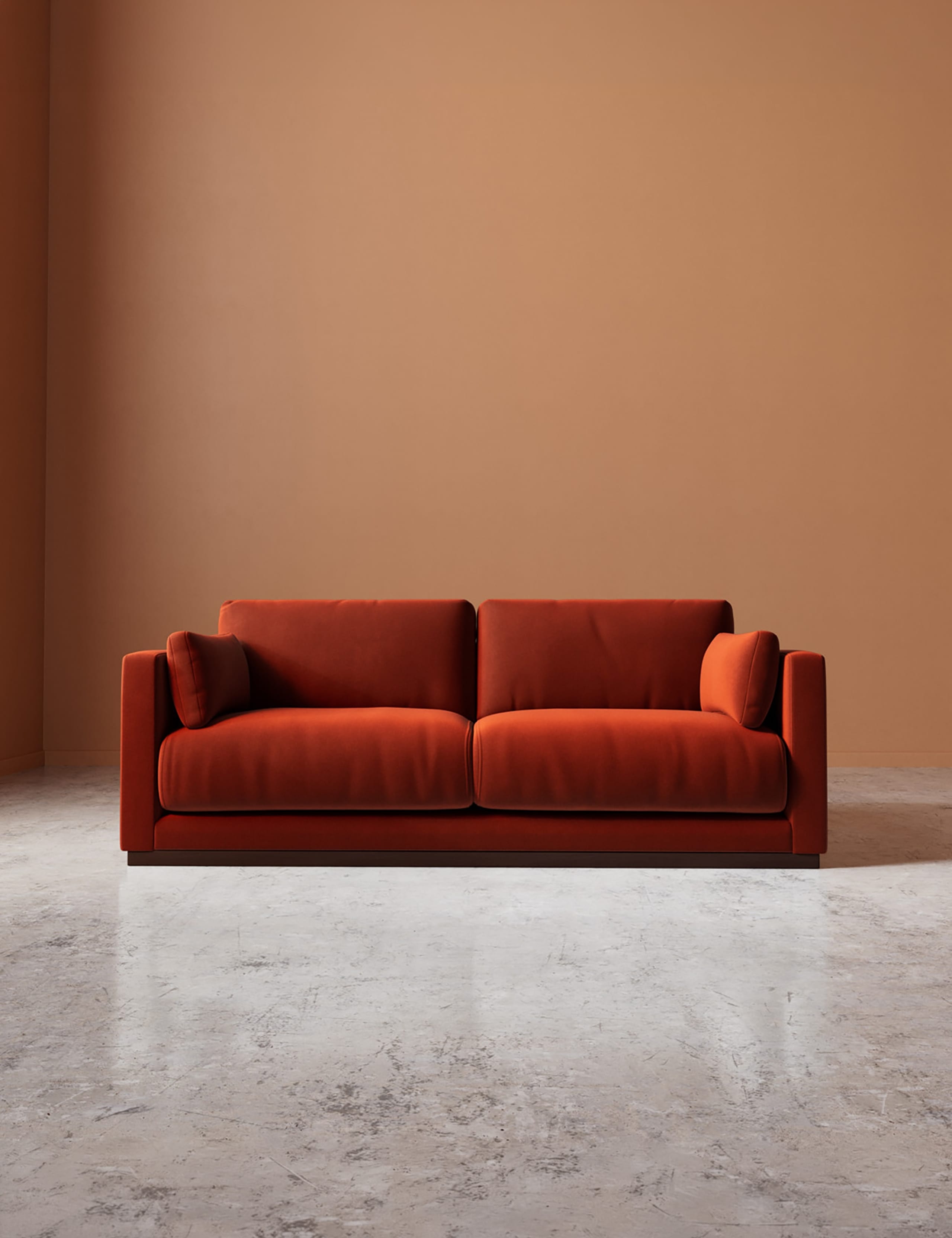 Crushed Velvet 2 Seater Sofa