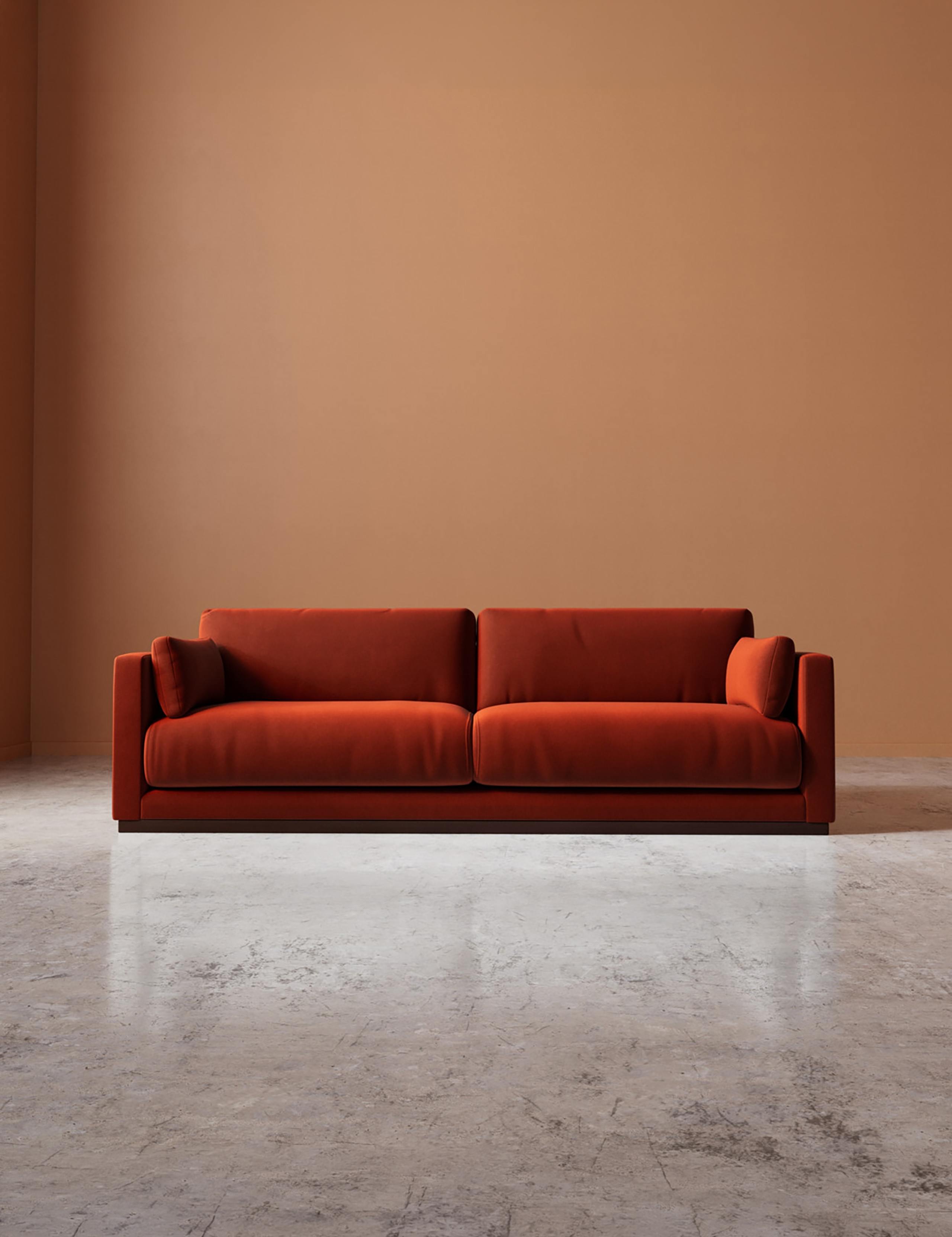 Crushed Velvet 3 Seater Sofa