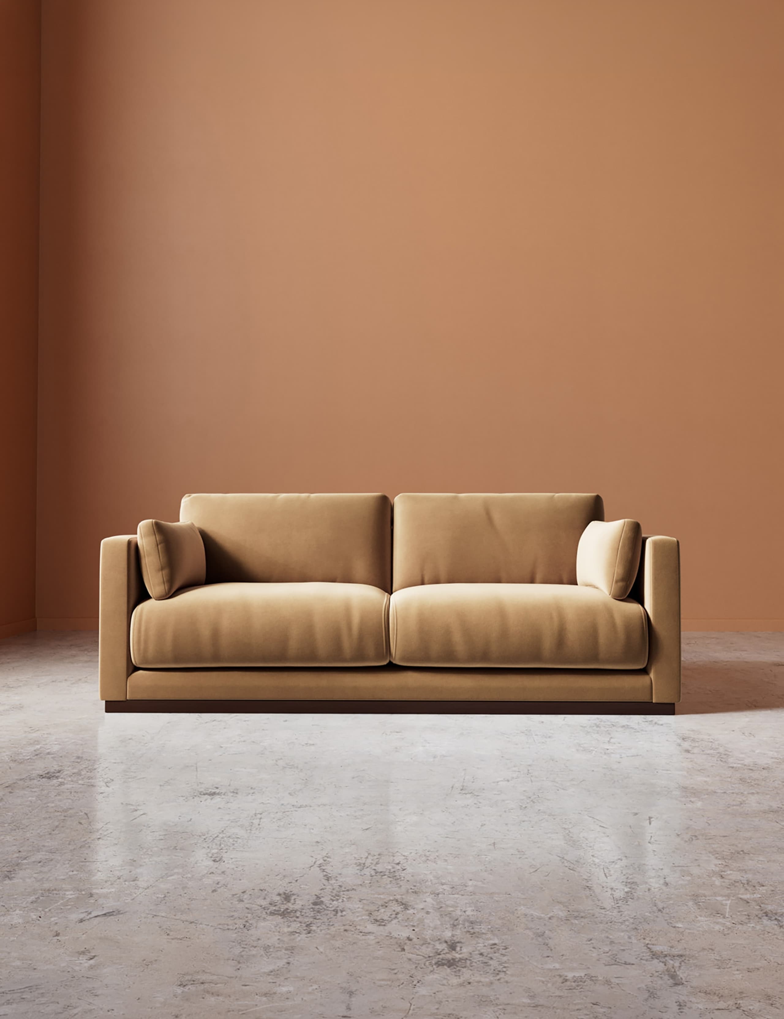 Easy Velvet 2 Seater Sofa