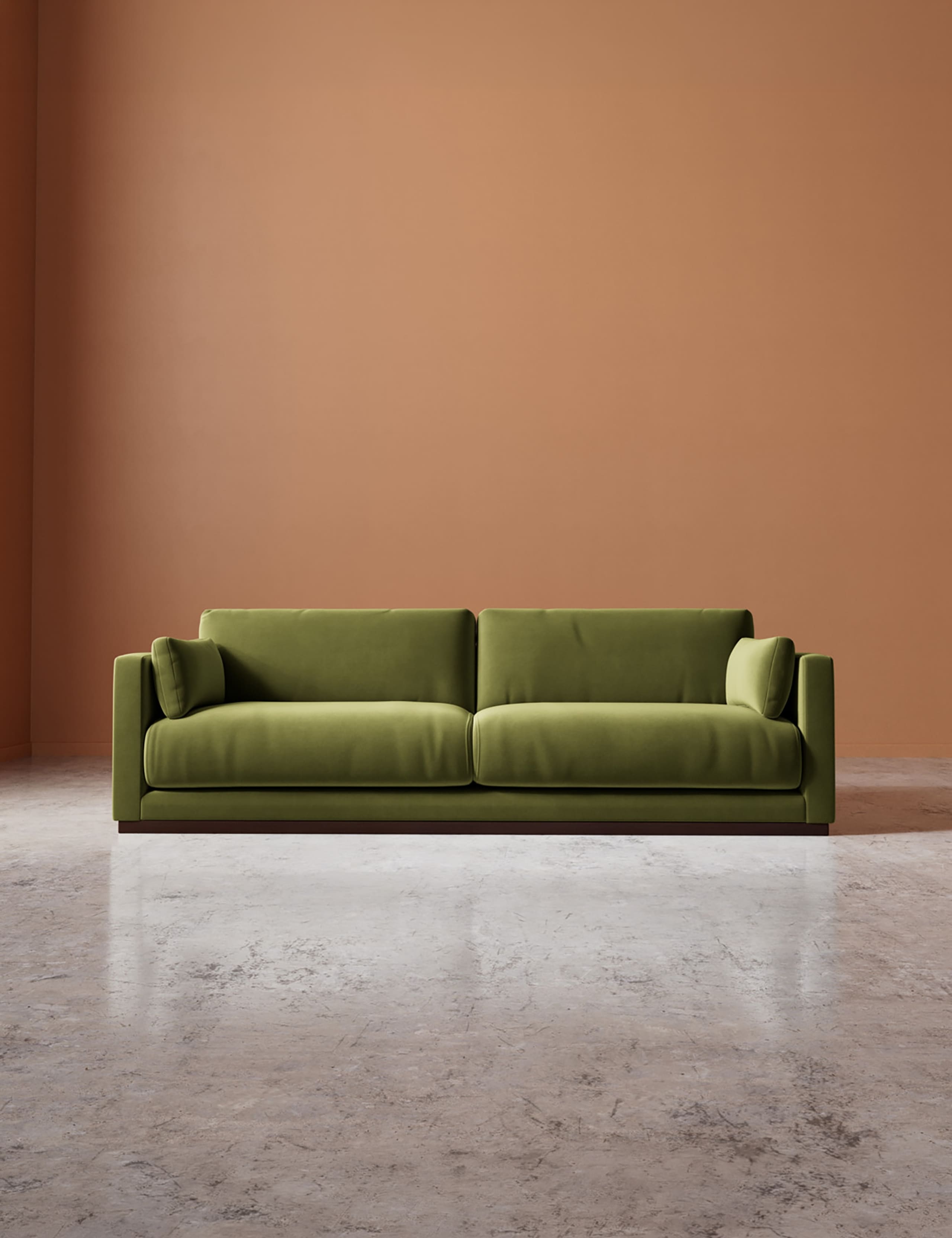 Easy Velvet 3 Seater Sofa