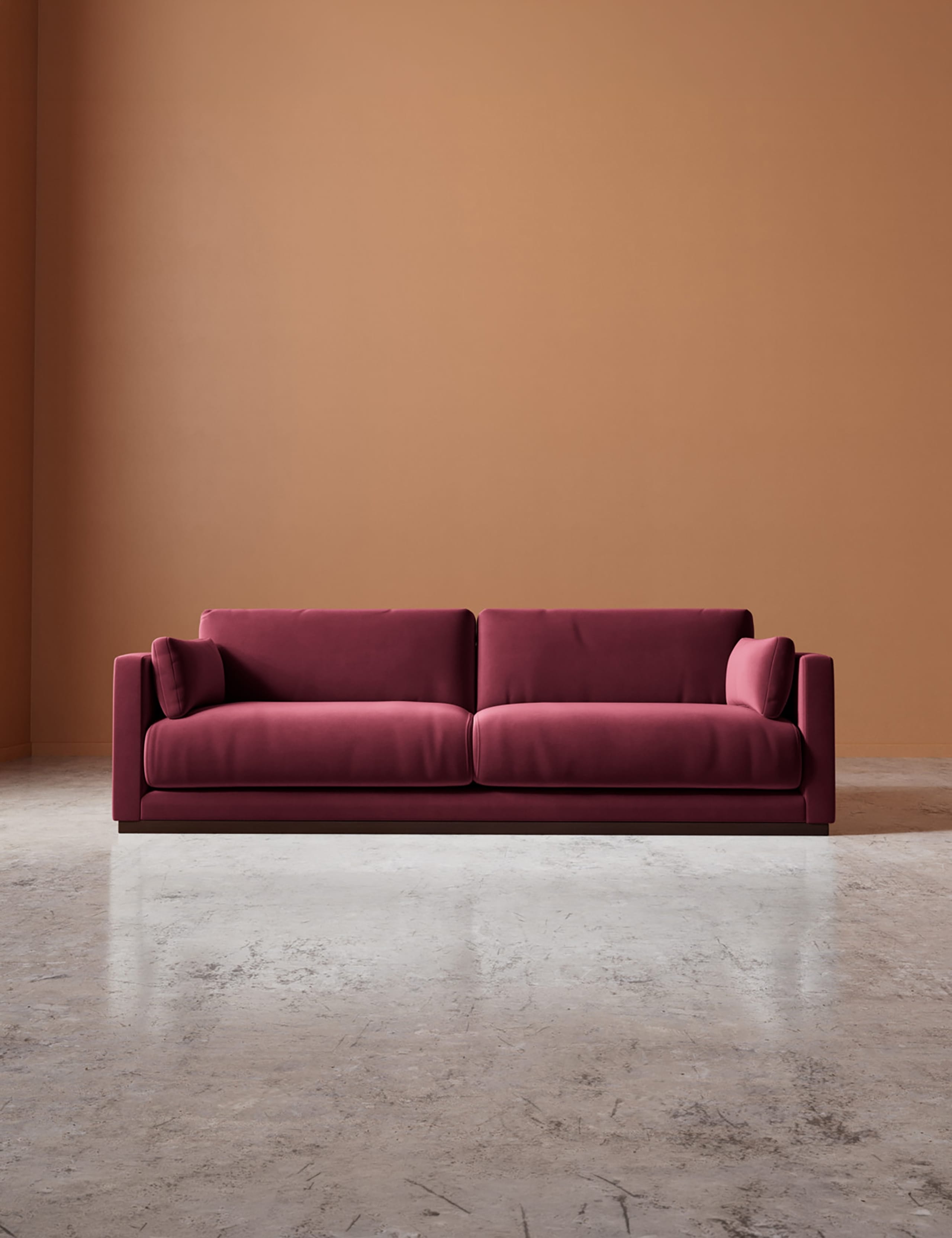 Easy Velvet 3 Seater Sofa