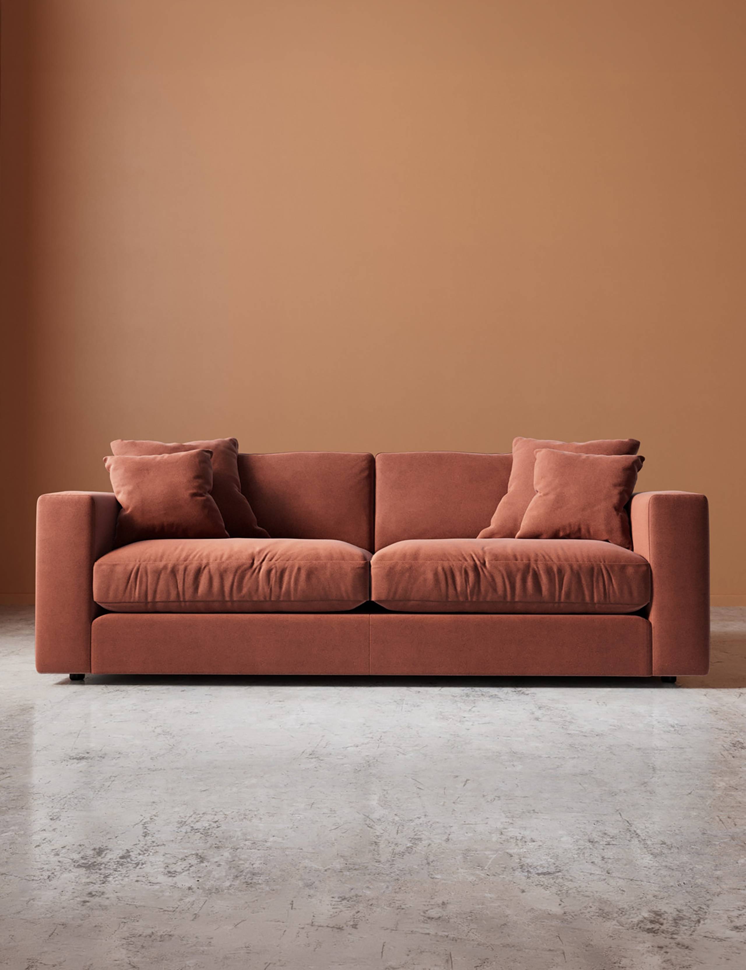 Easy Velvet 3 Seater Sofa