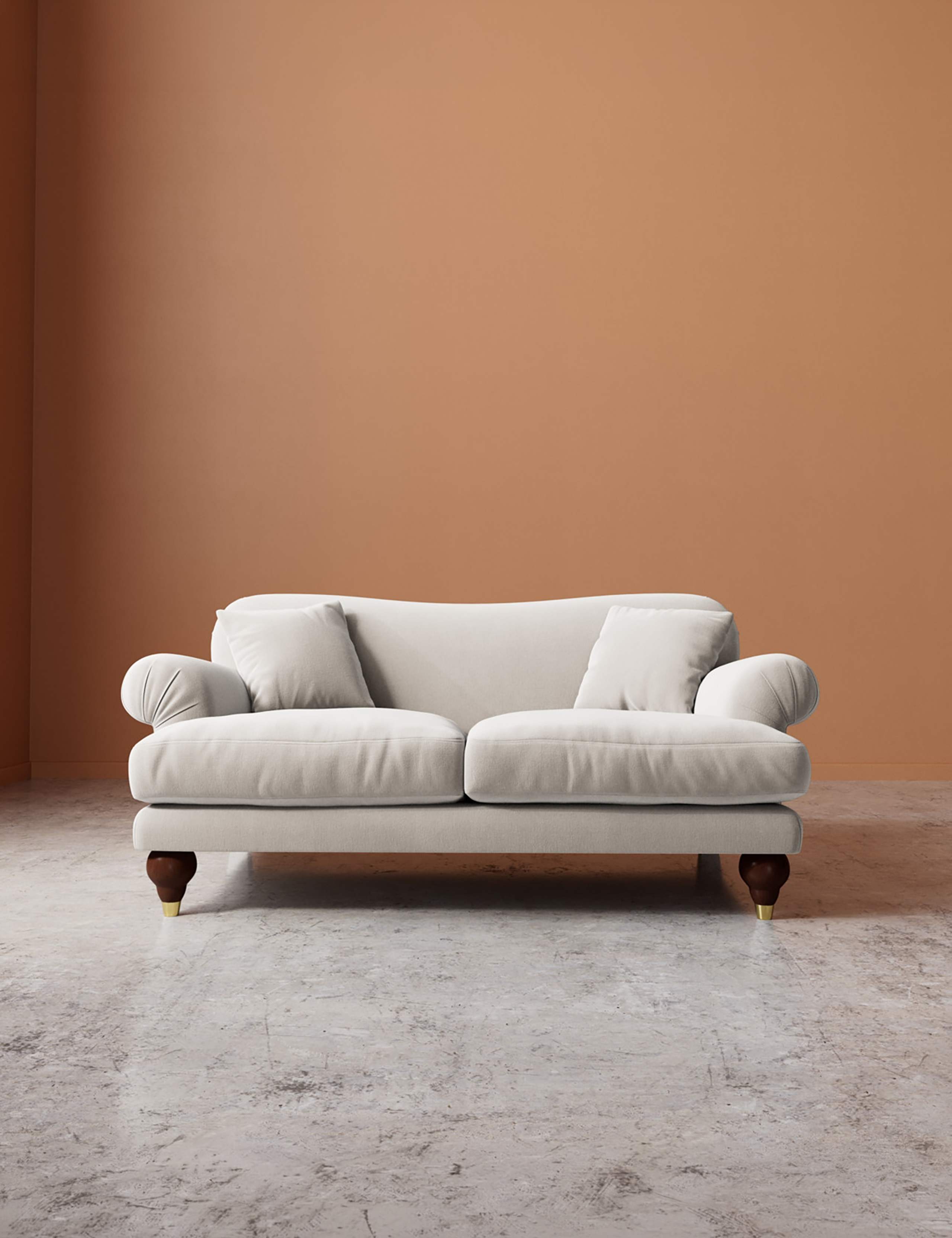 Willows Crushed Velvet 2 Seater Sofa
