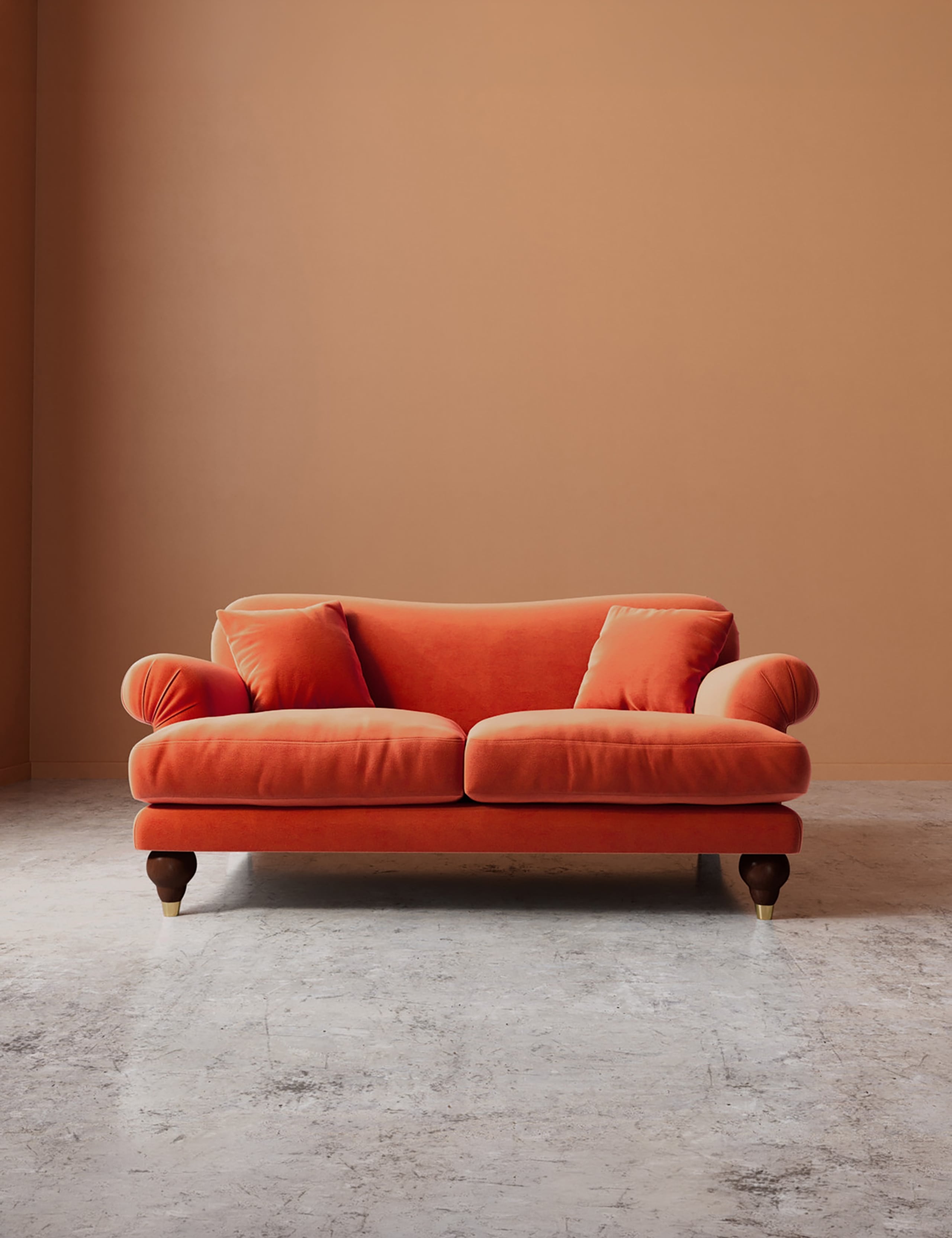 Willows Easy Velvet 2 Seater Sofa