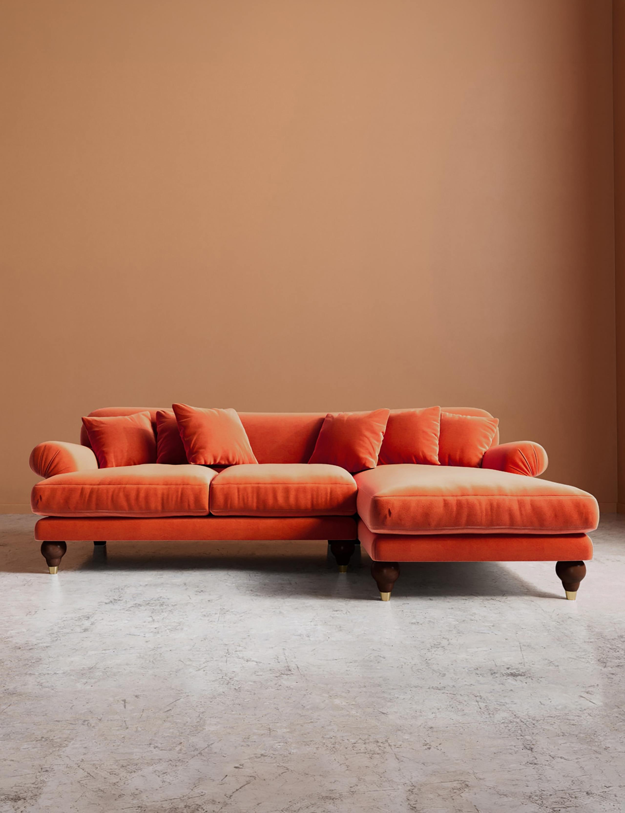 Willows Easy Velvet Right Corner Sofa