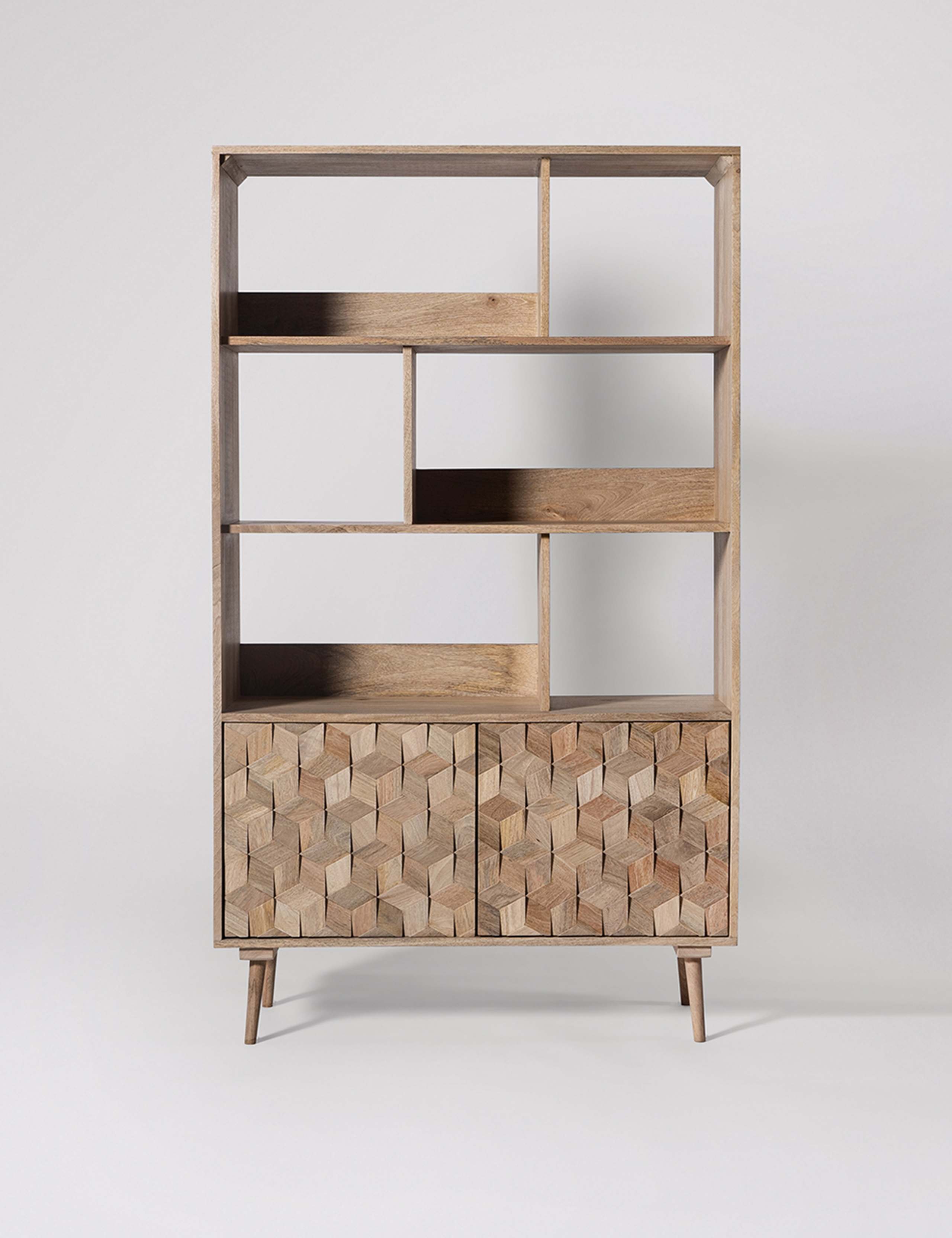 Terning Mango Wood 2 Door Shelving