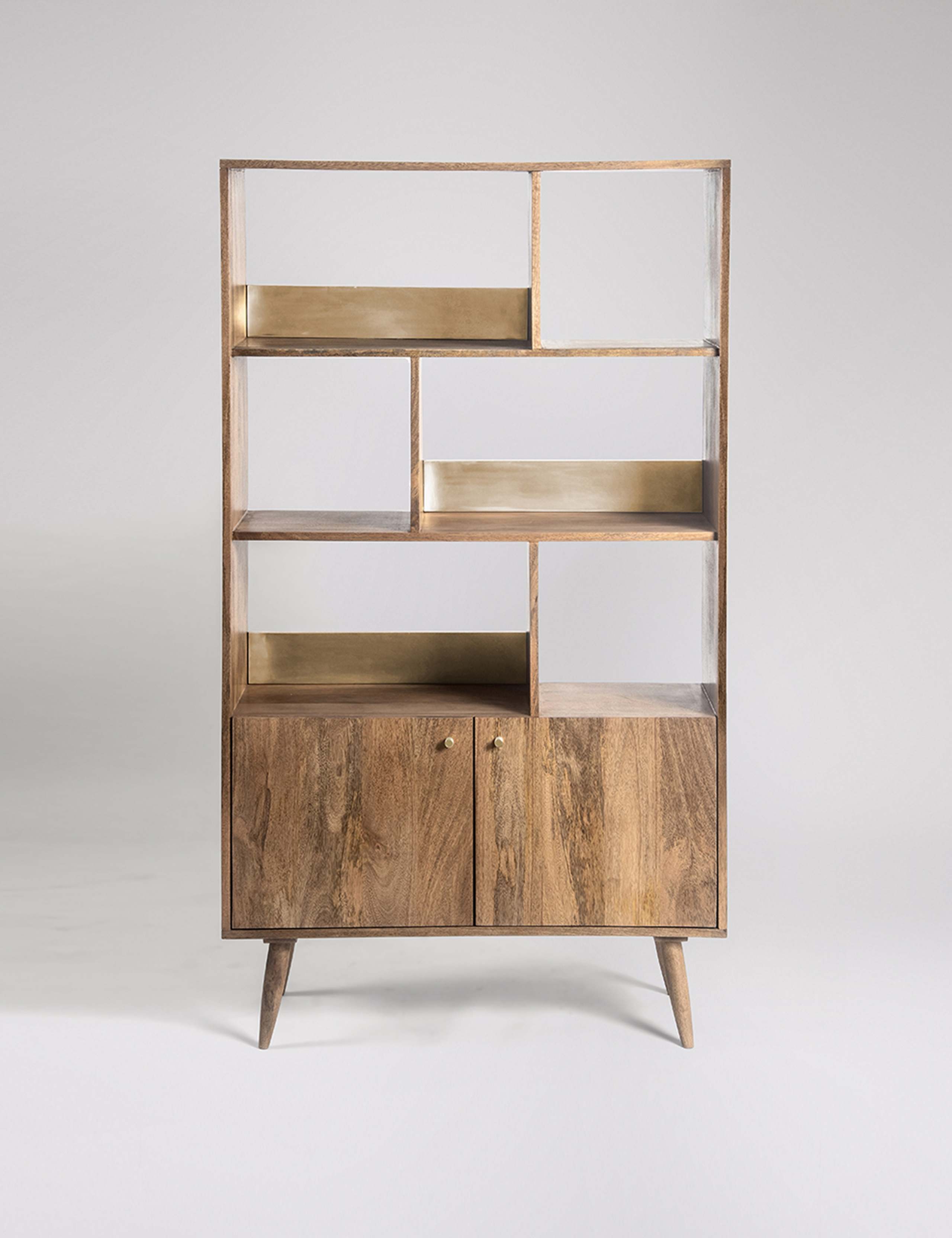 Fresco Mango Wood 2 Door Shelving
