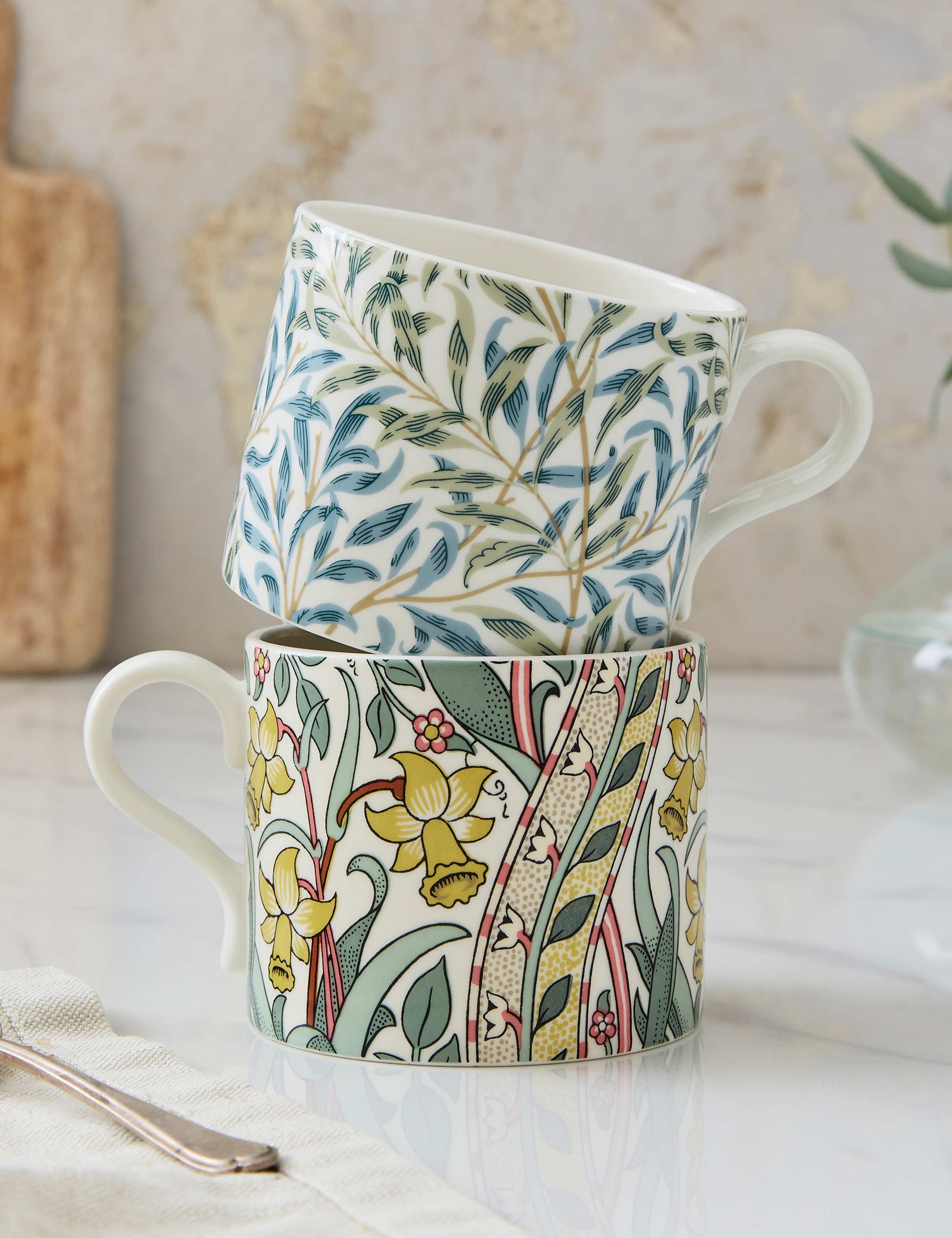 Set of 2 Daffodil Mugs