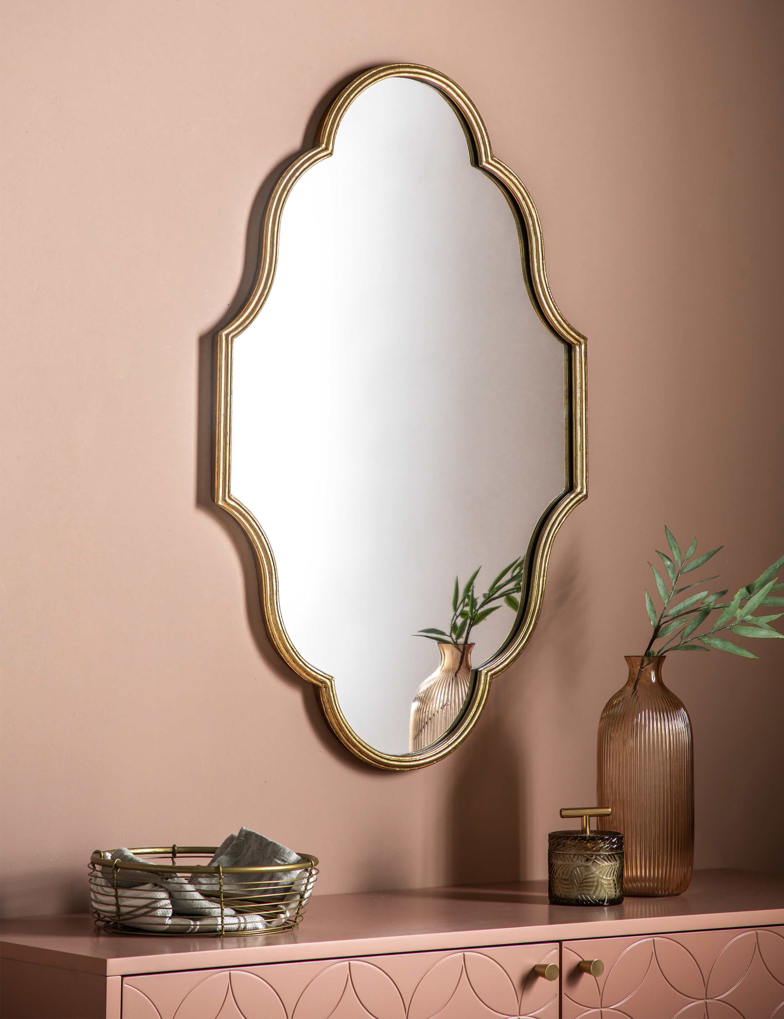 Castello Large Curved Wall Mirror