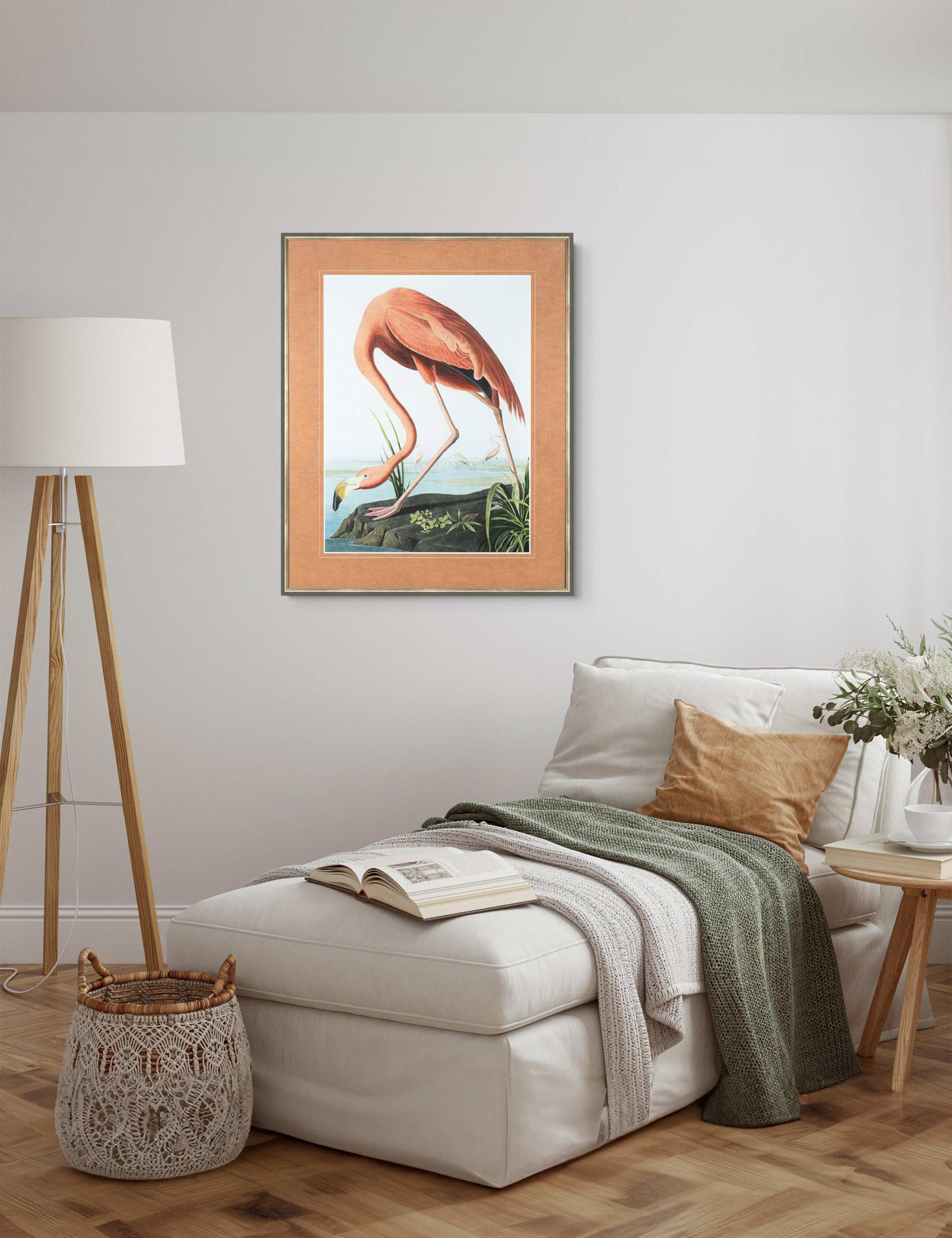 Flamingo Rectangle Framed Art