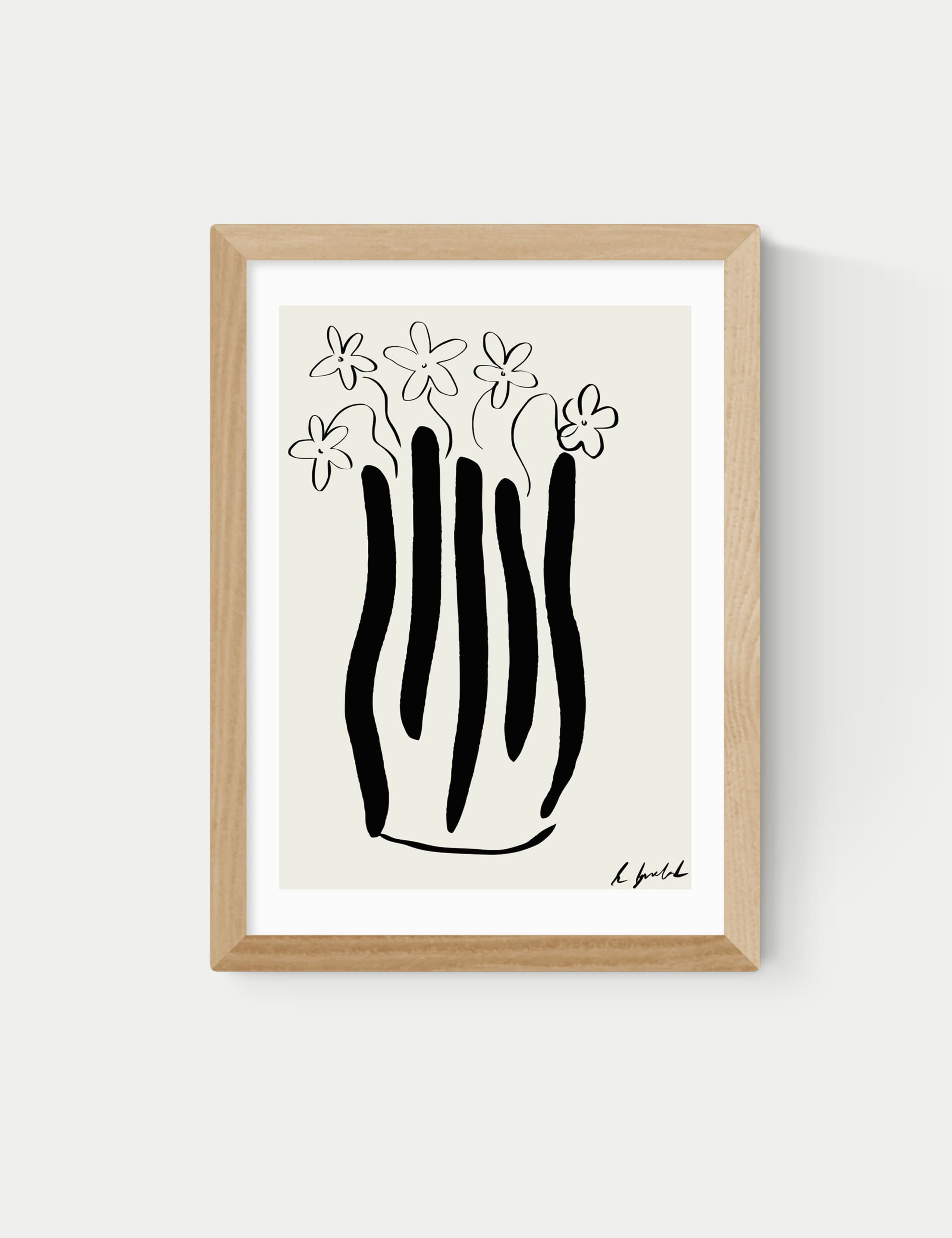 Abstract Vase Framed Art