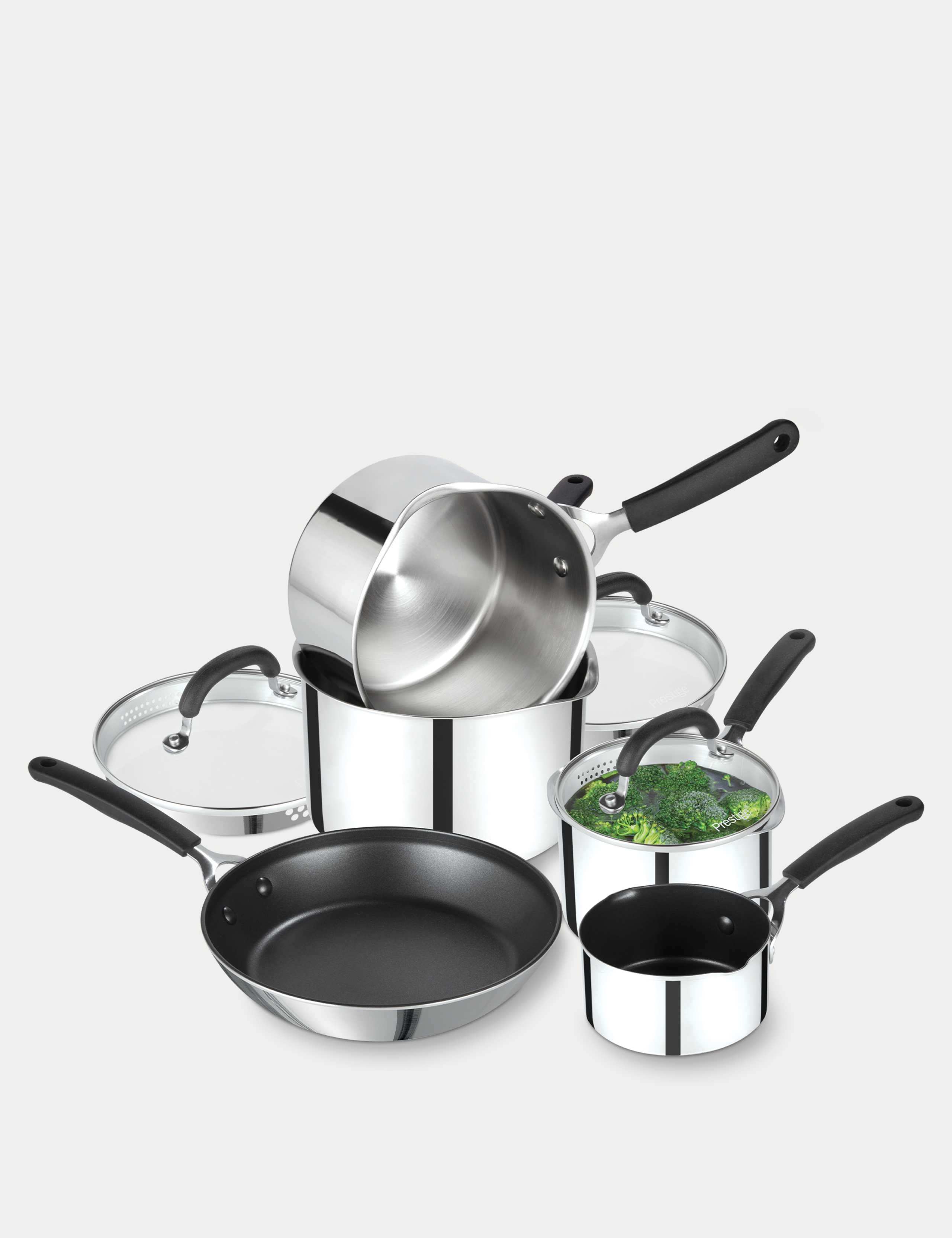 Made To Last Stainless Steel Pan Set of 5
