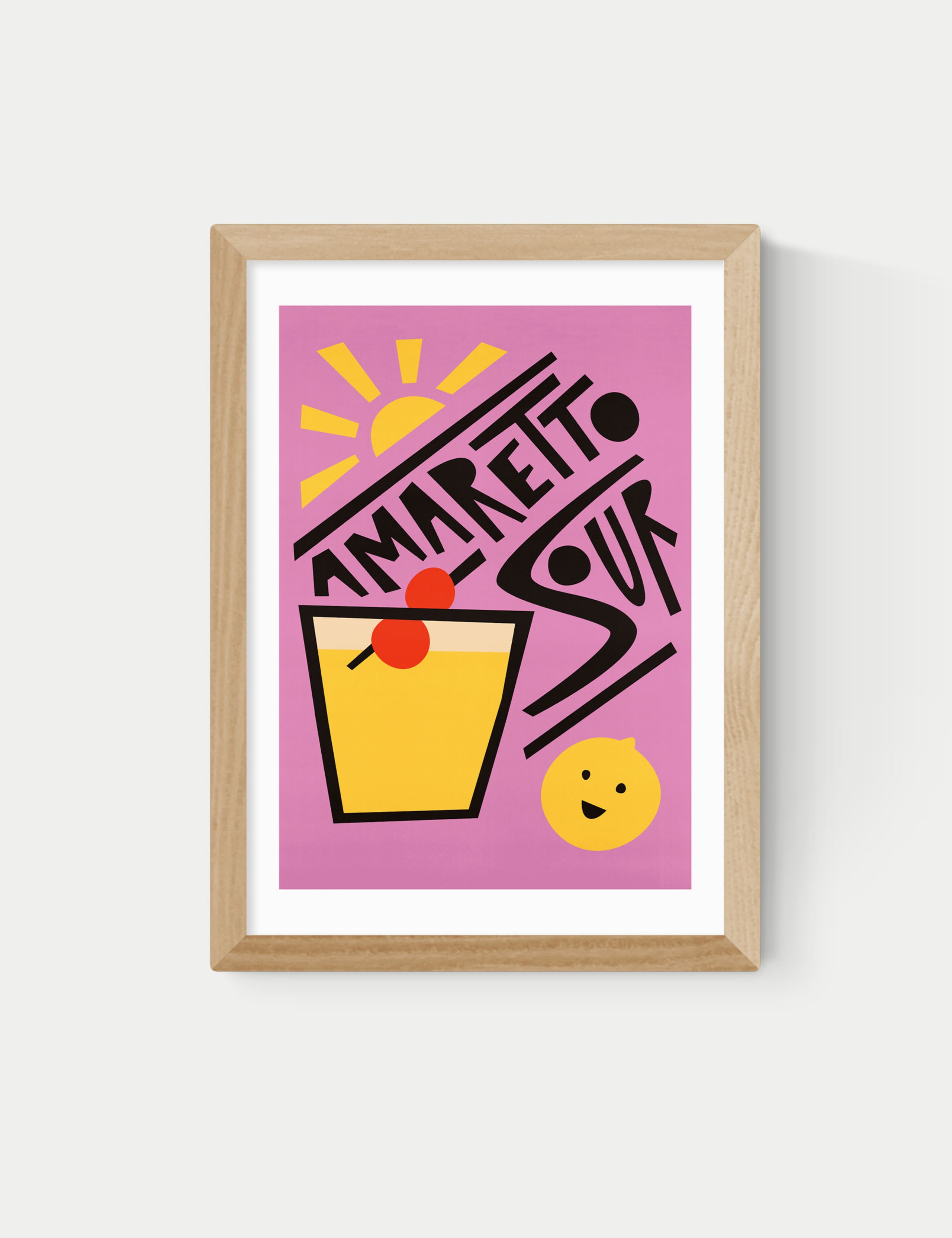 Amaretto Sour Framed Art