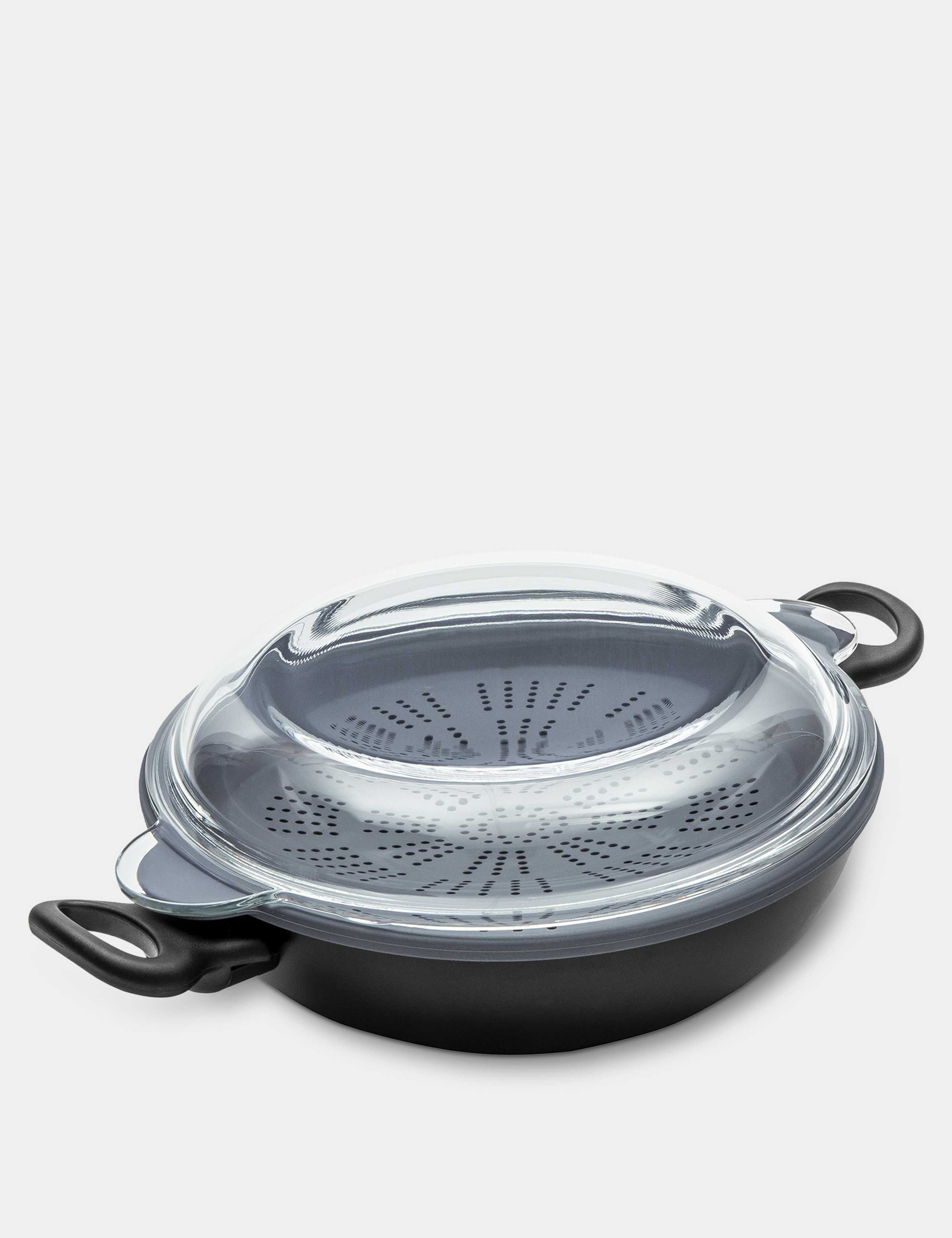 Nadiya 26cm 4 in 1 Non Stick Wok with Lid
