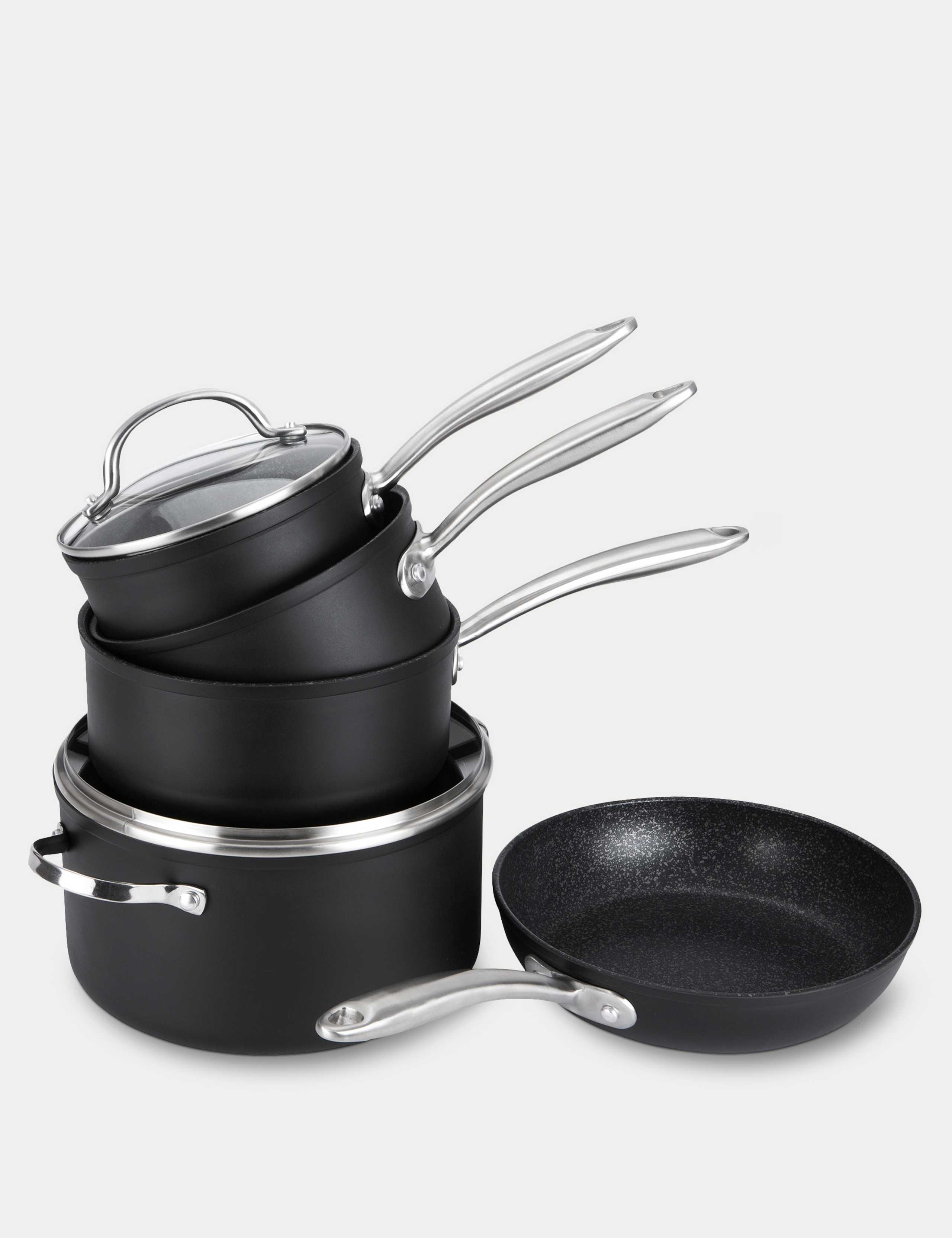 Scratch Guard Non Stick Pan Set of 5