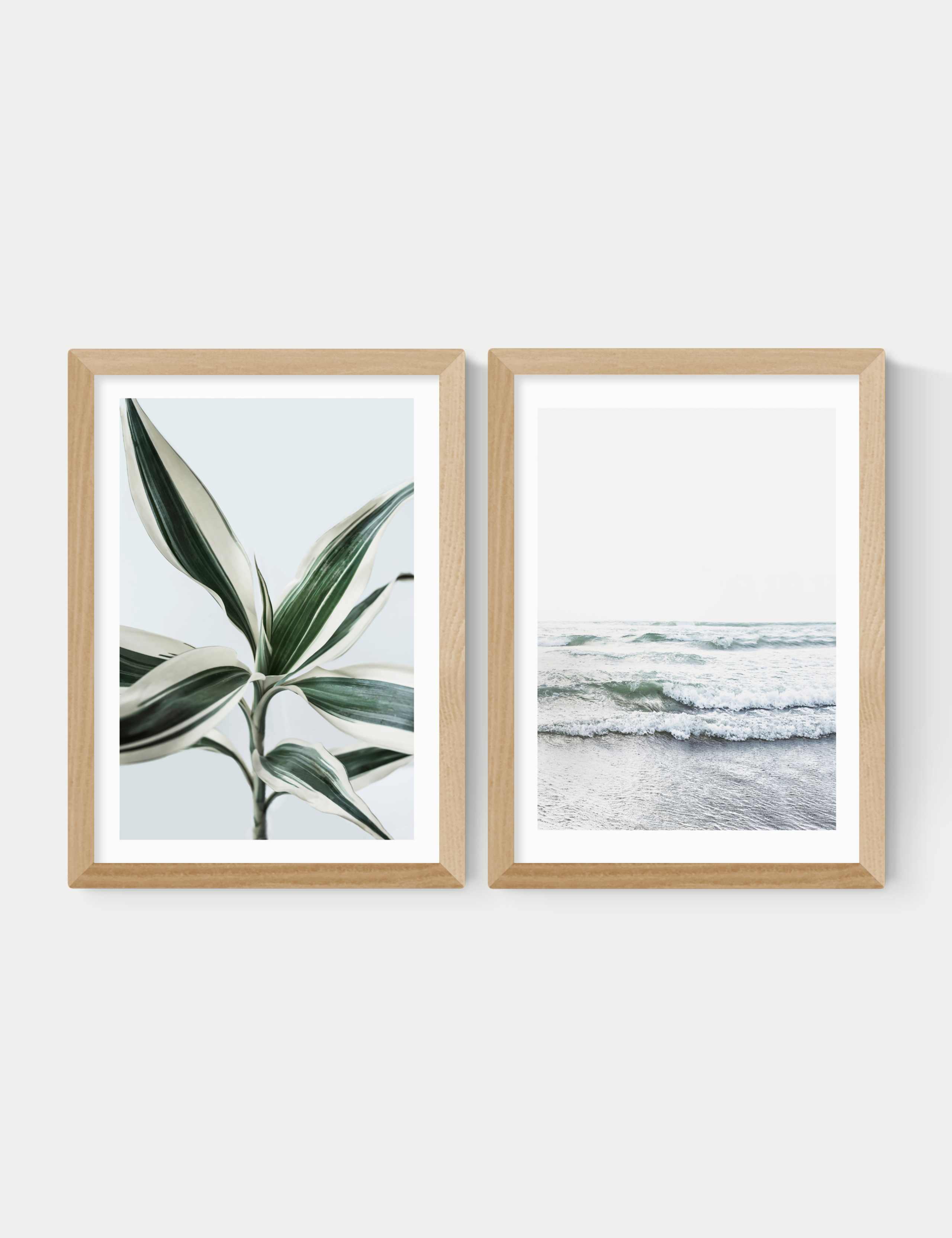 Botanical Beach Twin Set Framed Art