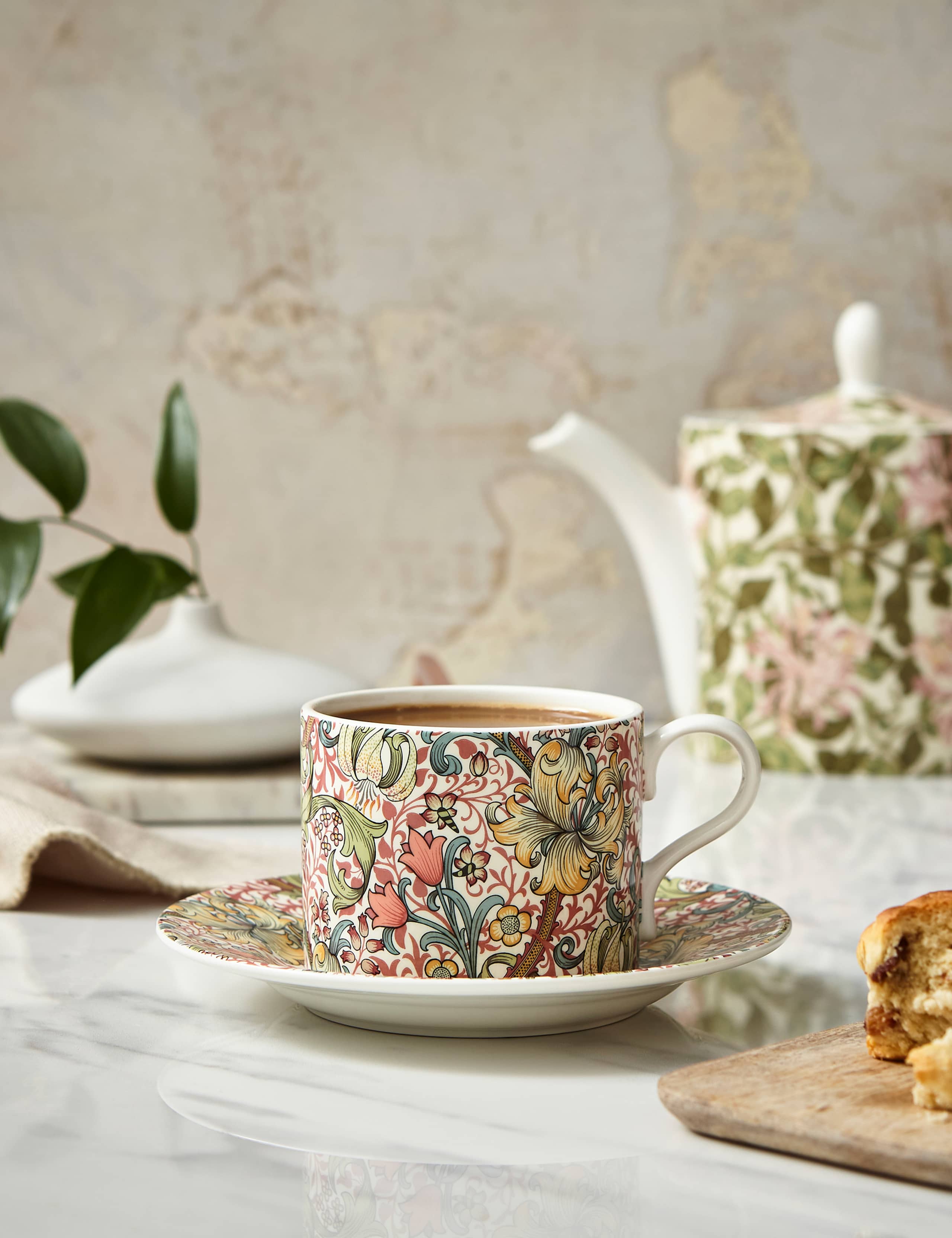 Golden Lily Cup & Saucer