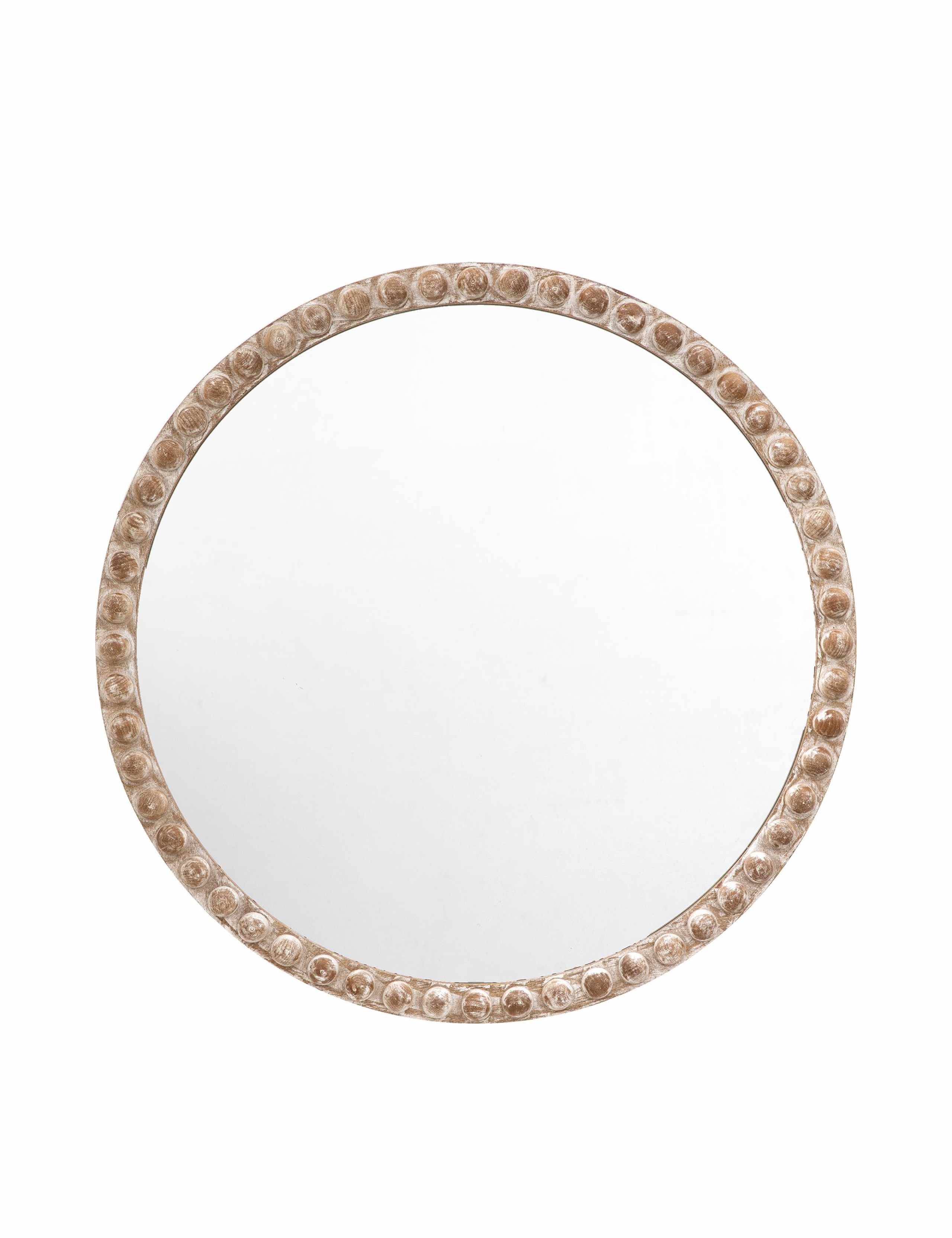 Millbrook Wooden Large Round Wall Mirror