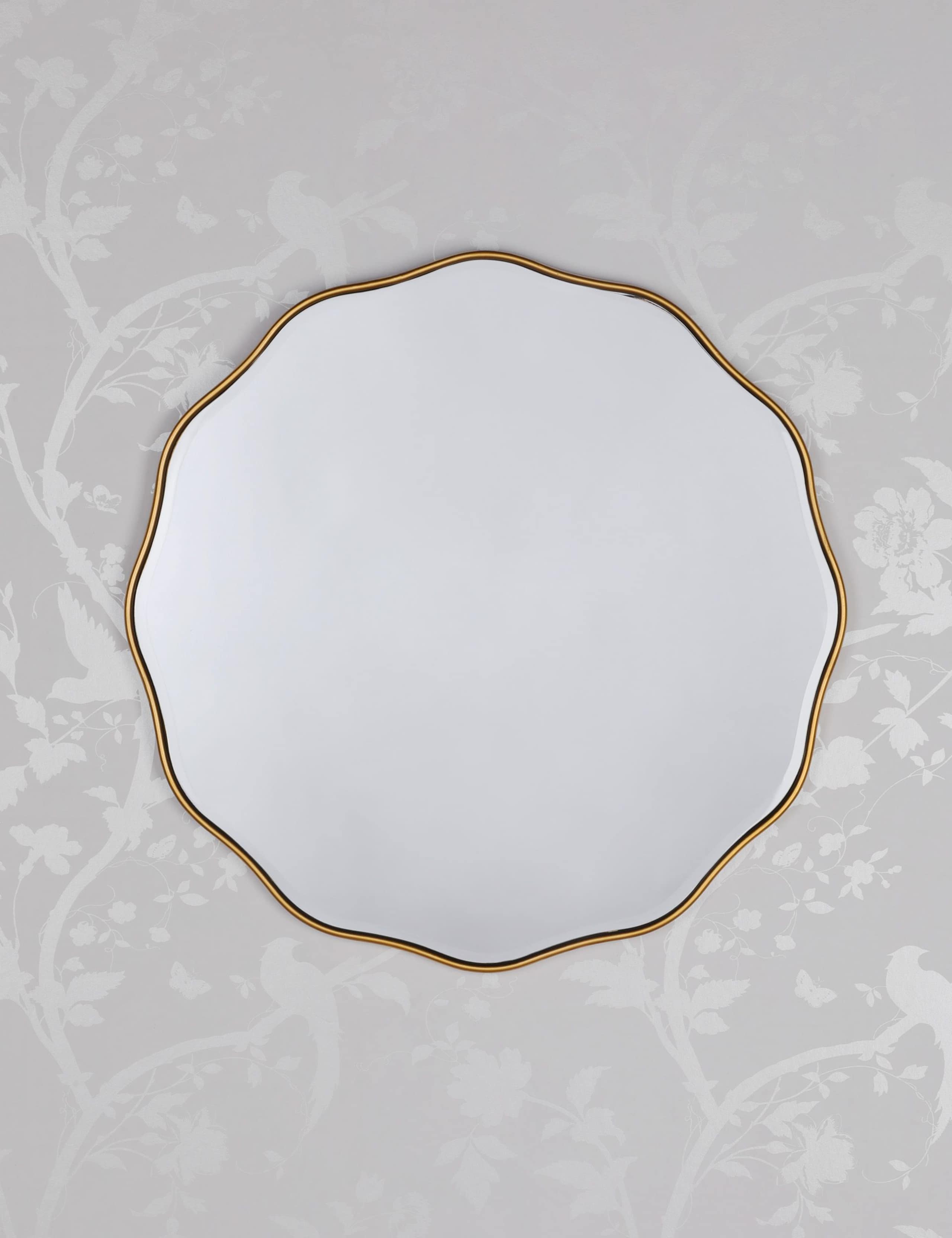 Medora Metal Medium Round Wall Mirror
