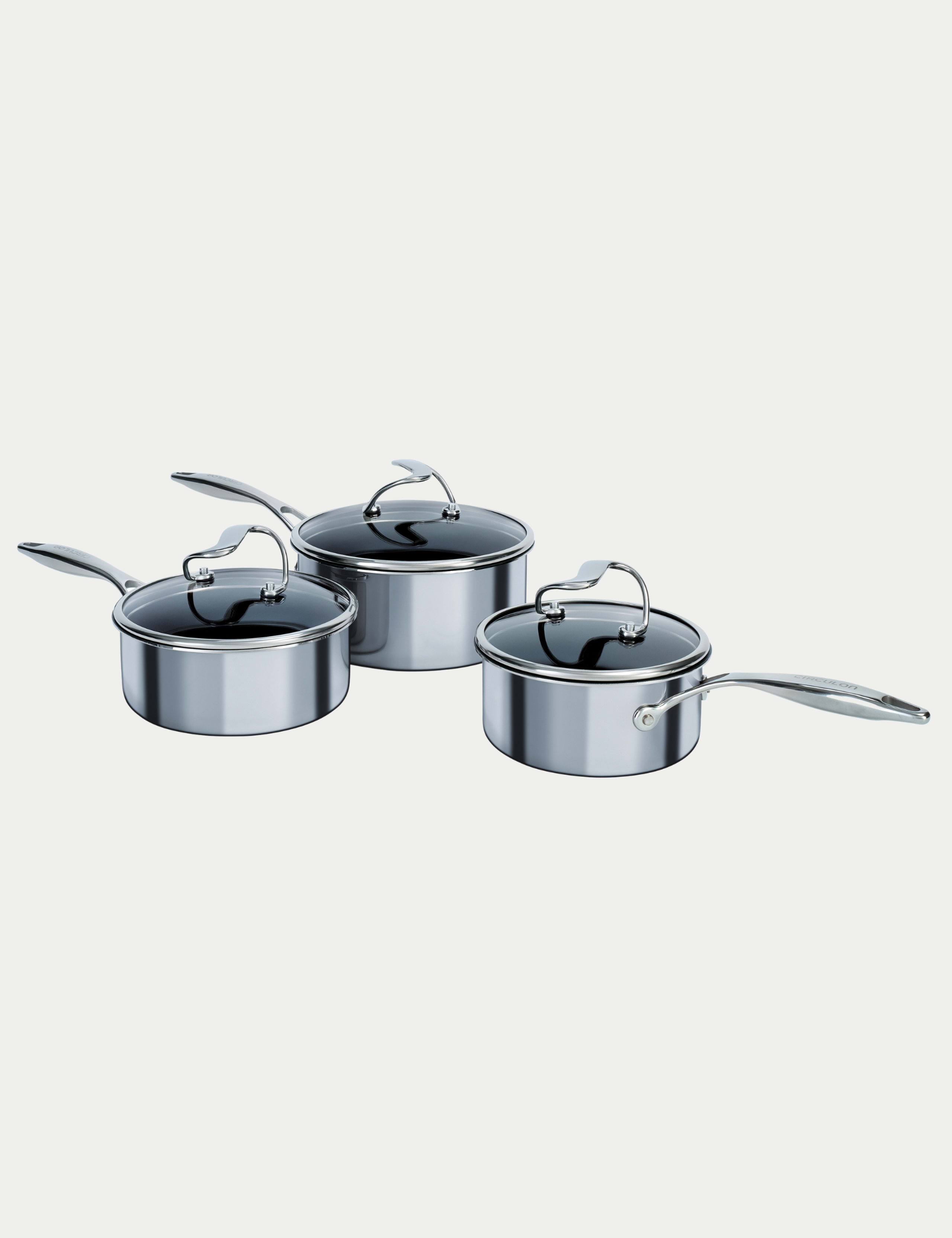 Set of 3 C Series Stainless Steel Pans
