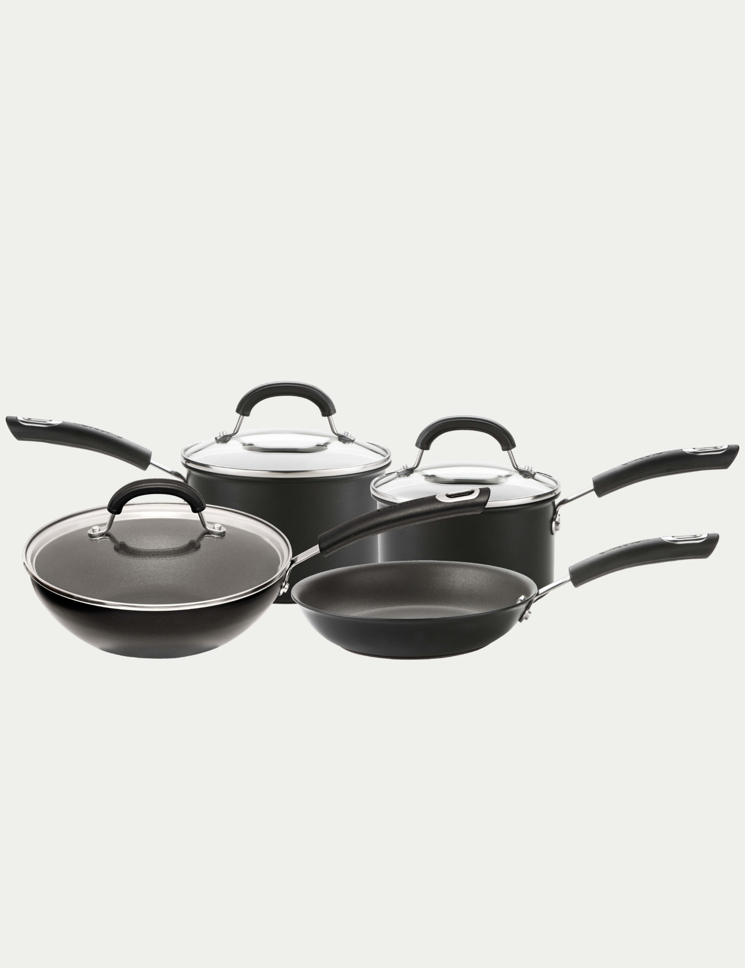 4 Piece Aluminium Pot & Pan Set