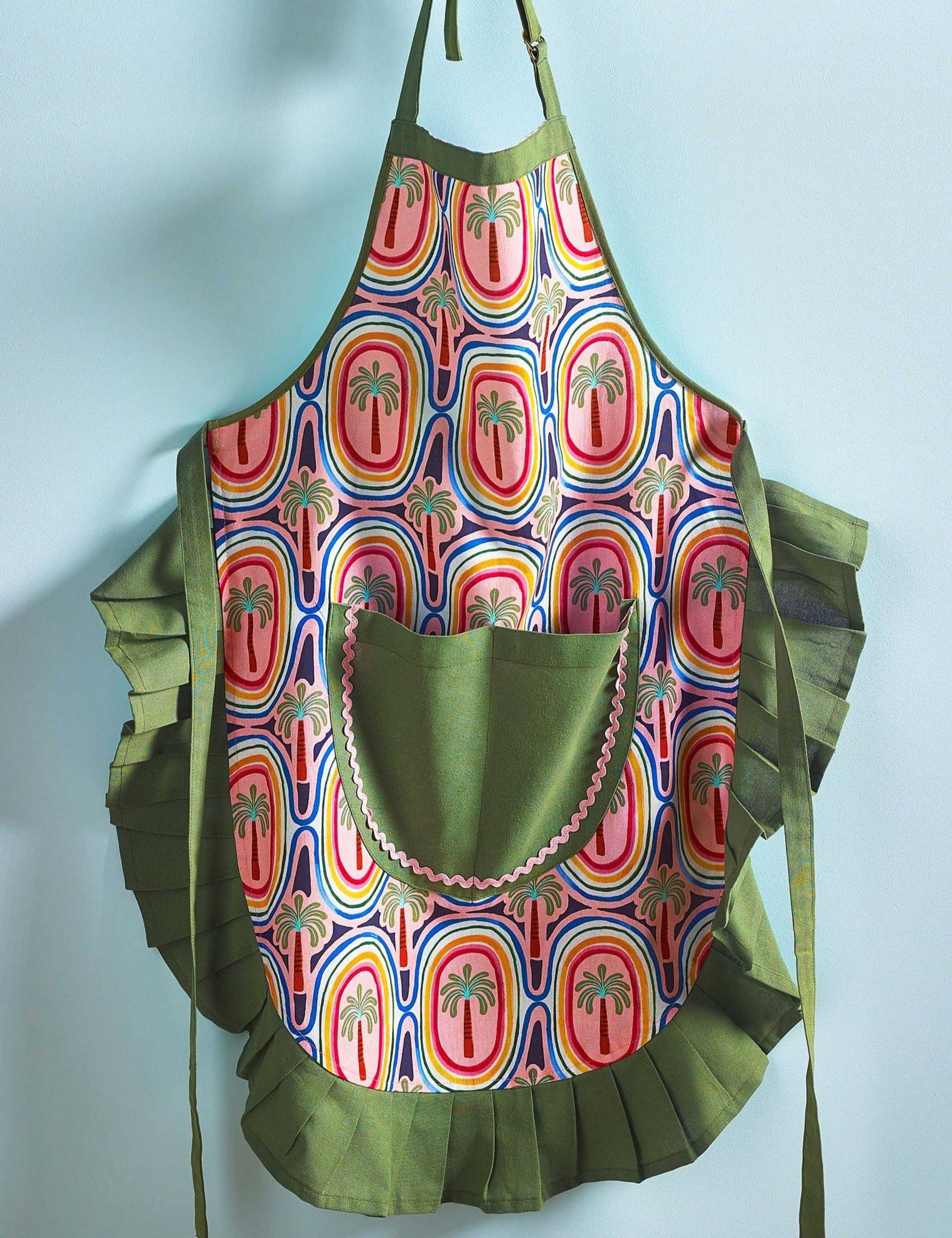Electric Coast Palm Tree Pure Cotton Apron