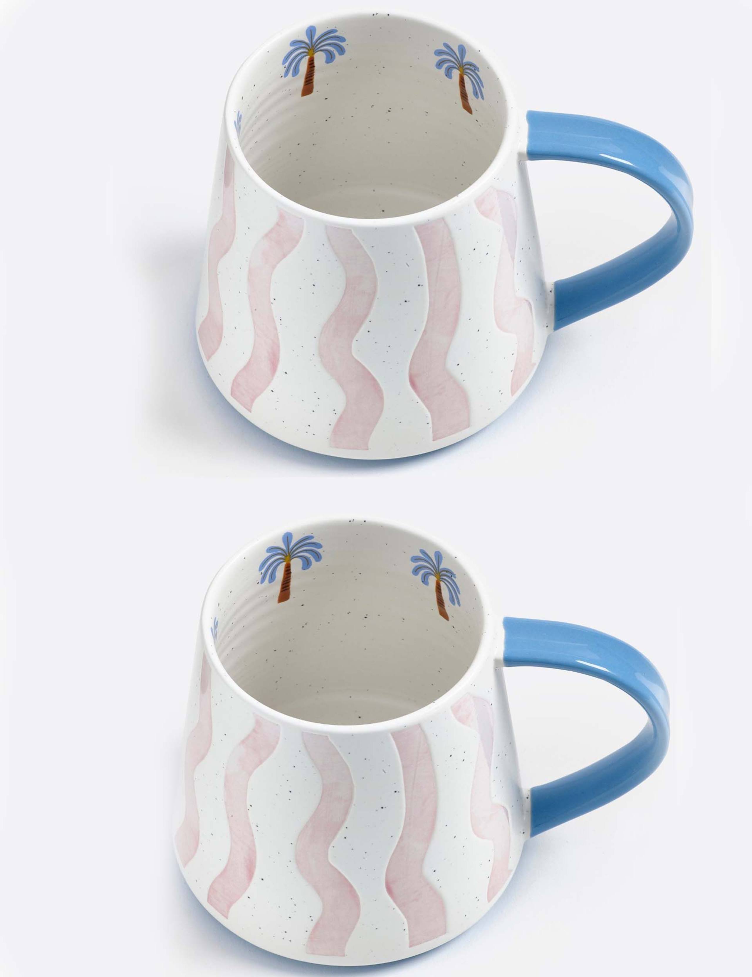 Set of 2 Electric Coast Wave Mugs