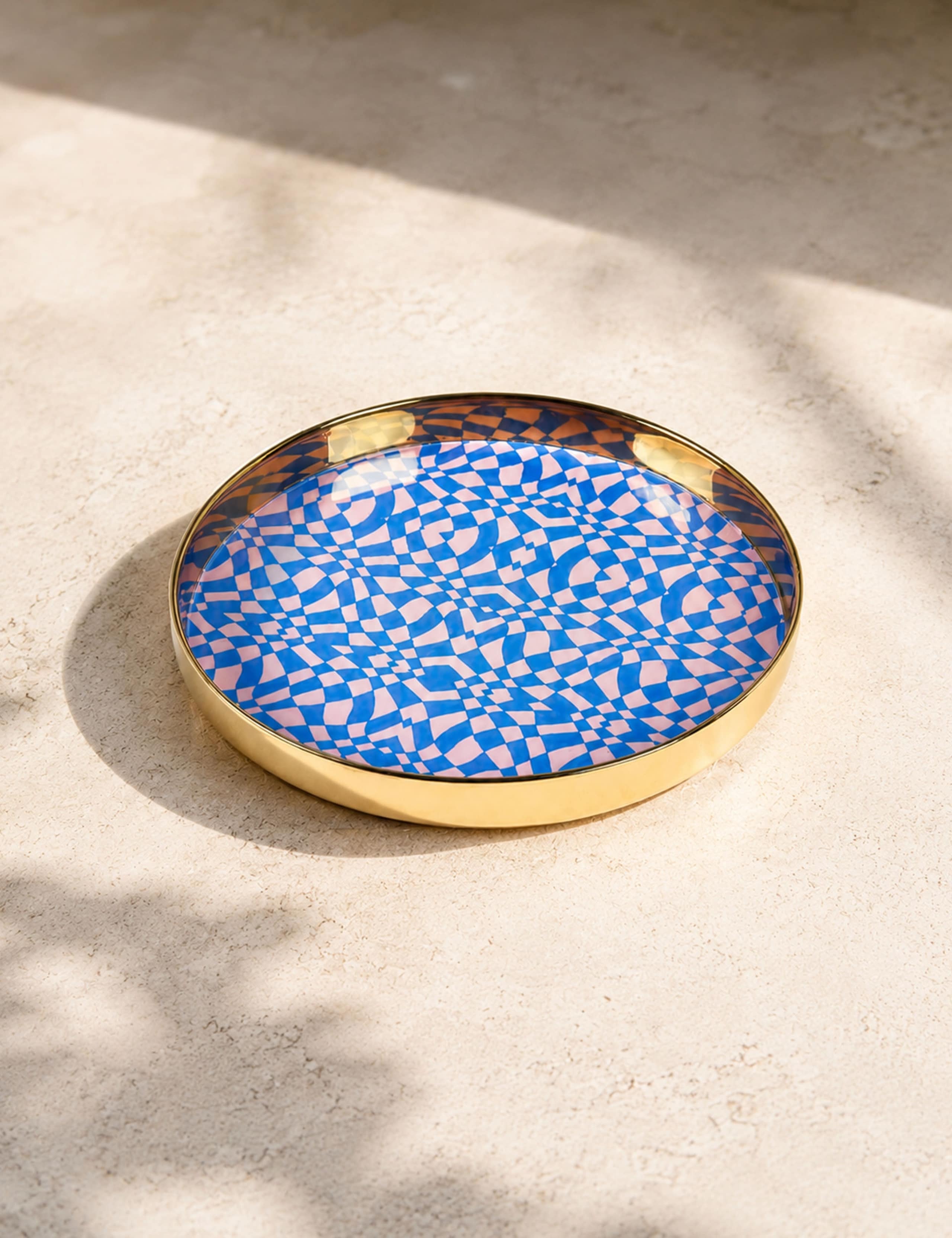 Electric Coast Checkerboard Tray