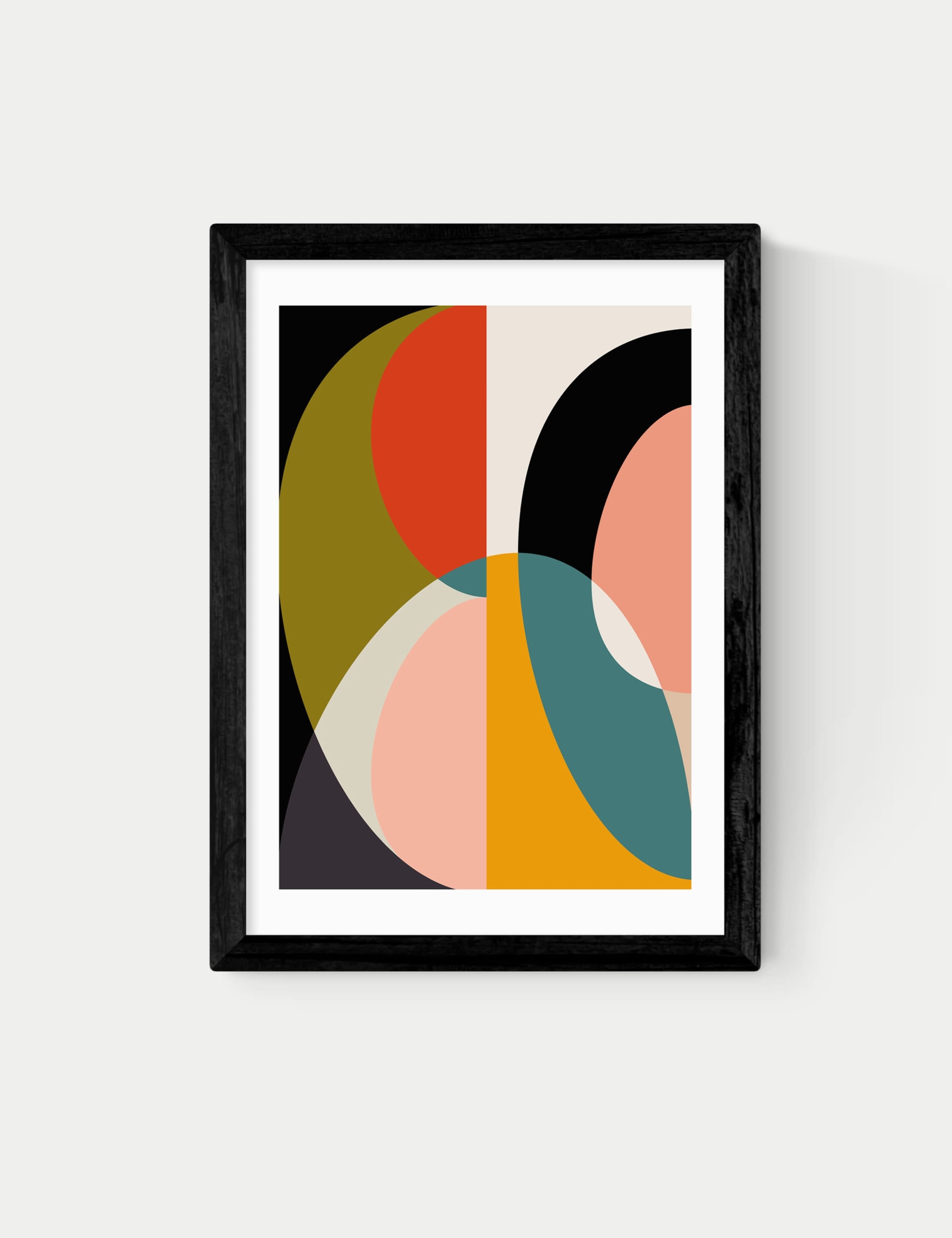 Mid Century DIN XI Framed Art Print