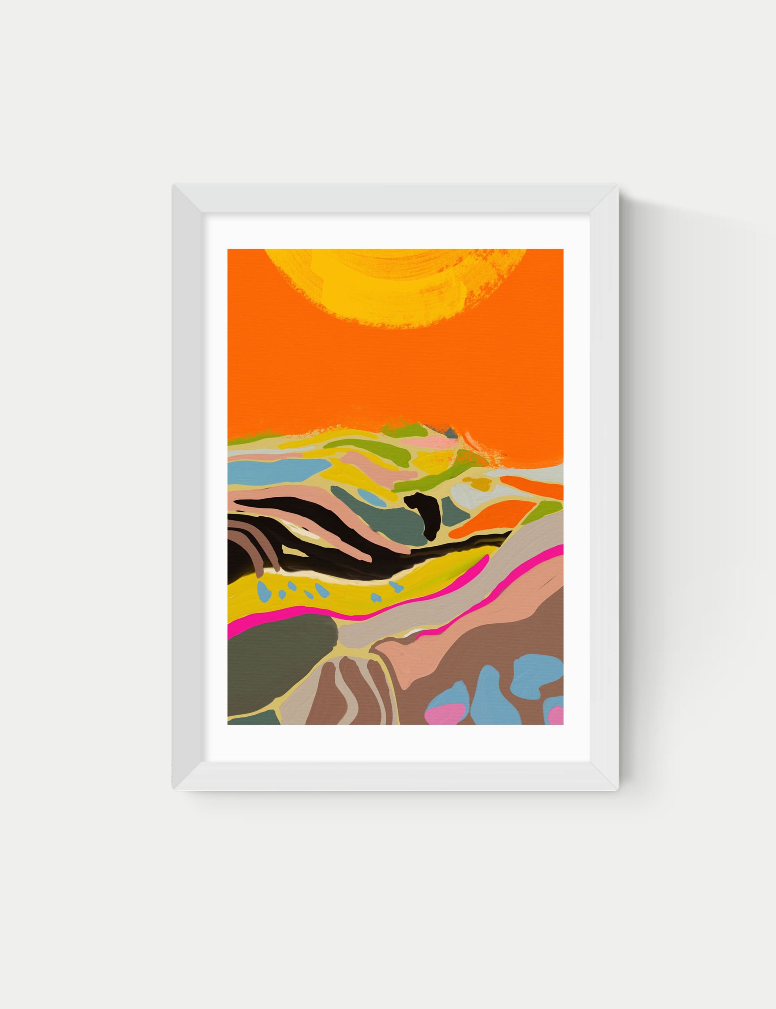 Sunny Hills Framed Art Print