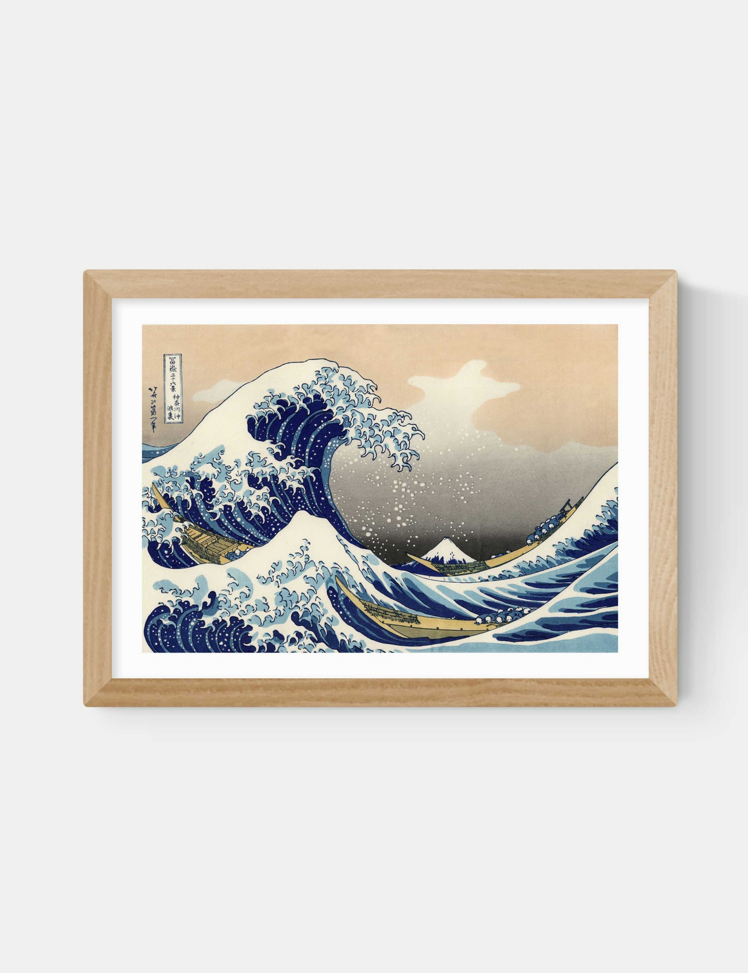 The Great Wave Off Kanagawa Framed Art Print