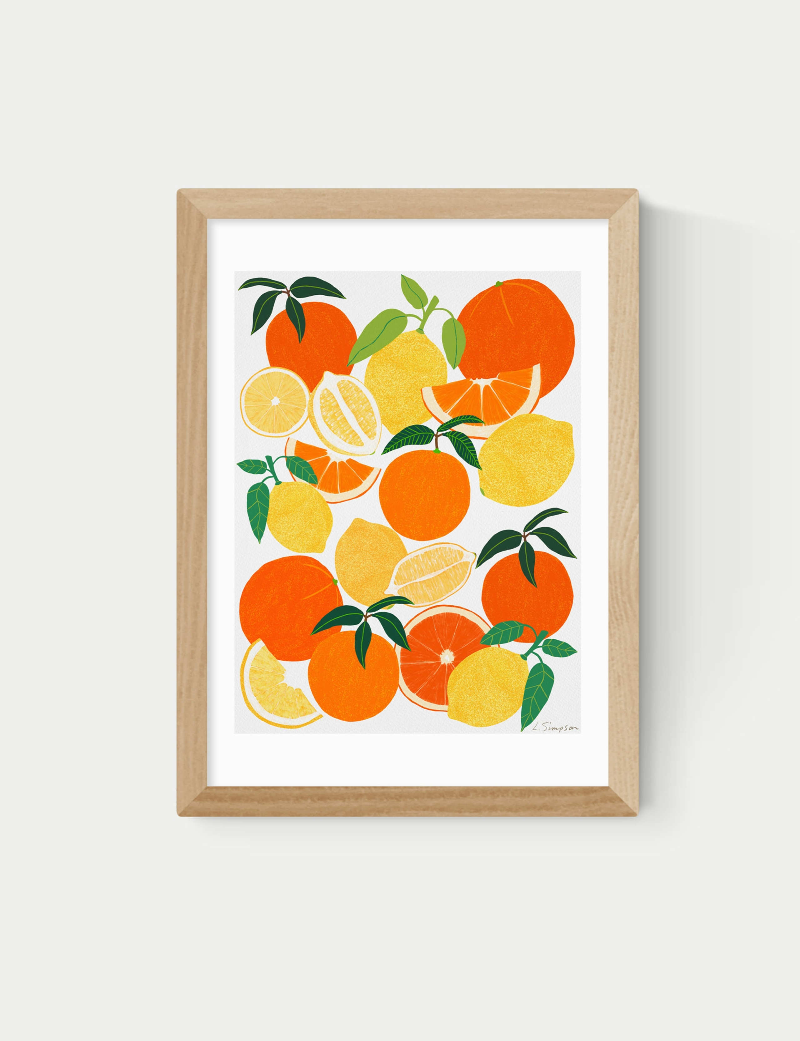 Orange and Lemon Harvest Framed Art