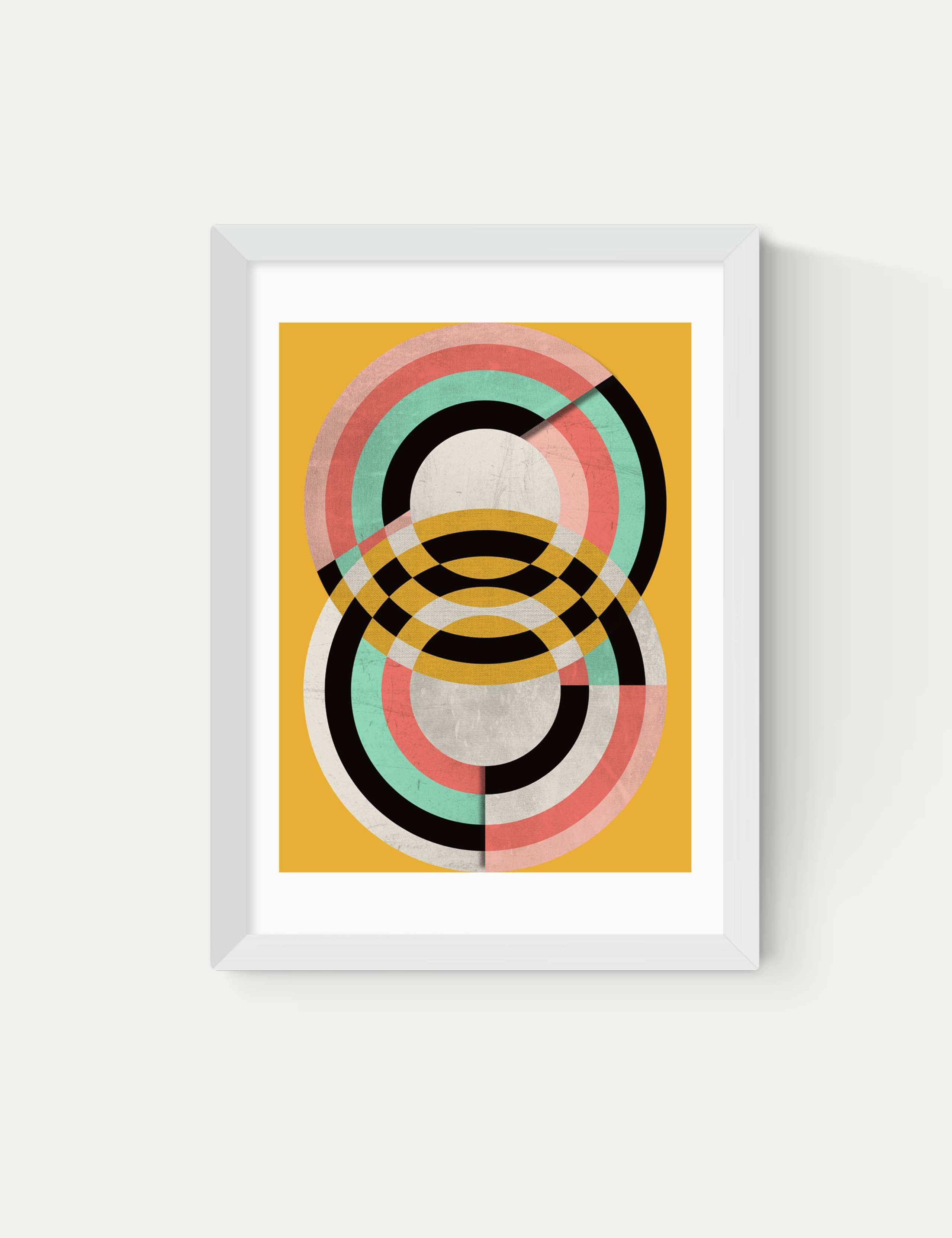 Graphic 7 Abstract Framed Art