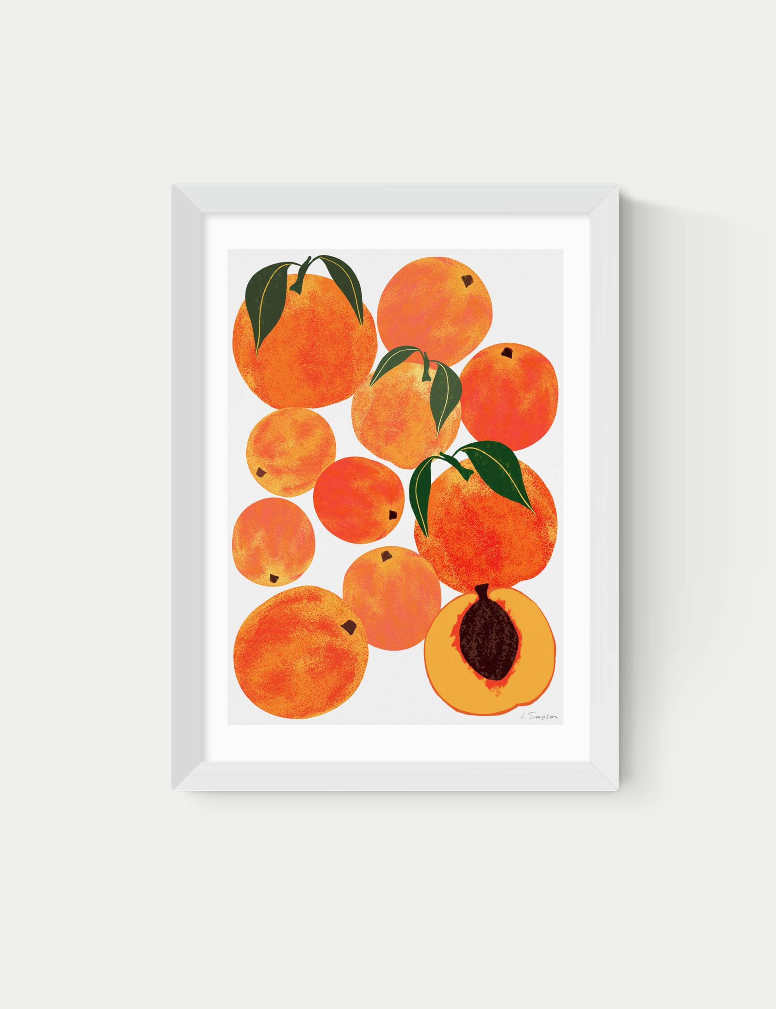 Peach Harvest Framed Art Print