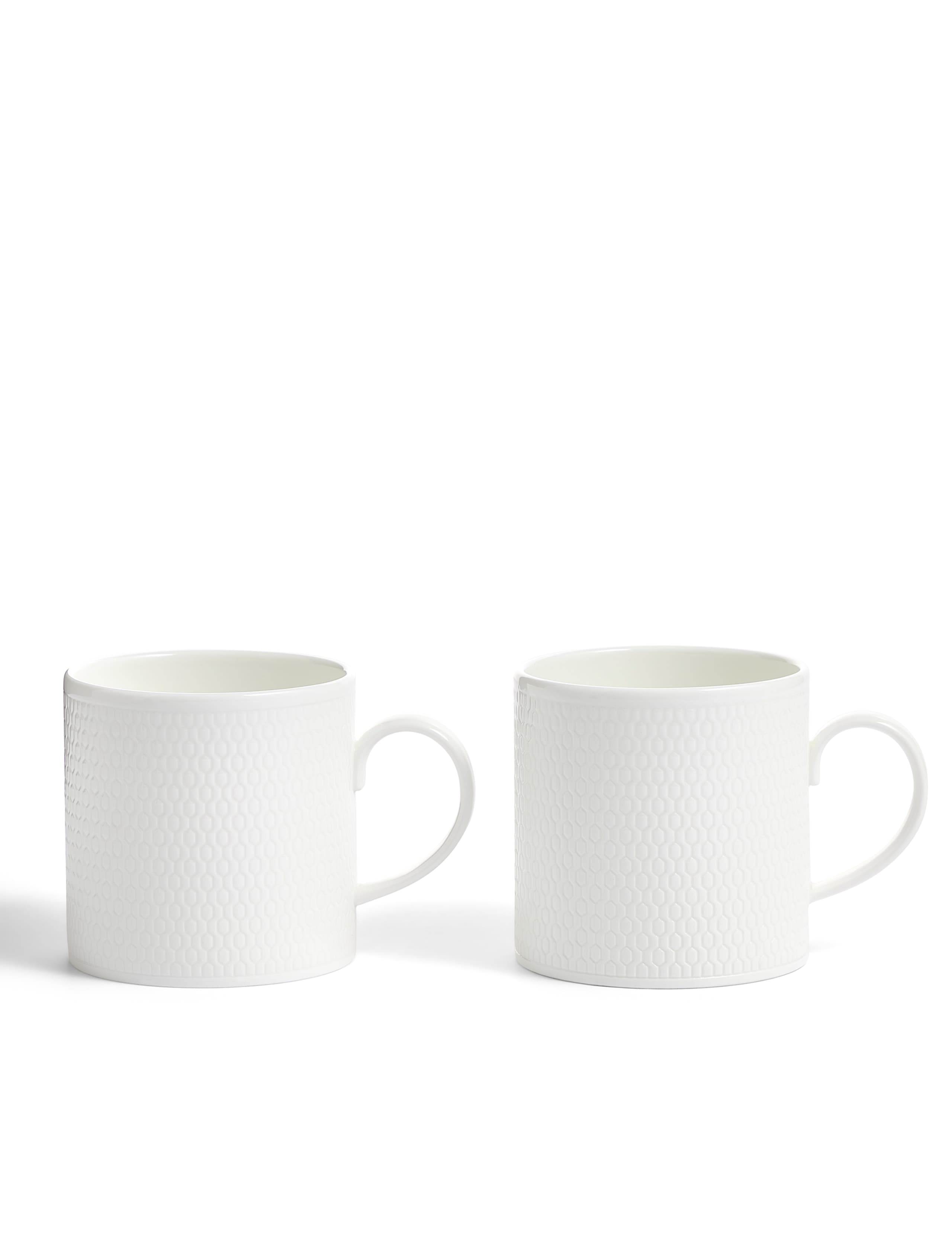 Set of 2 Gio Embossed Mugs