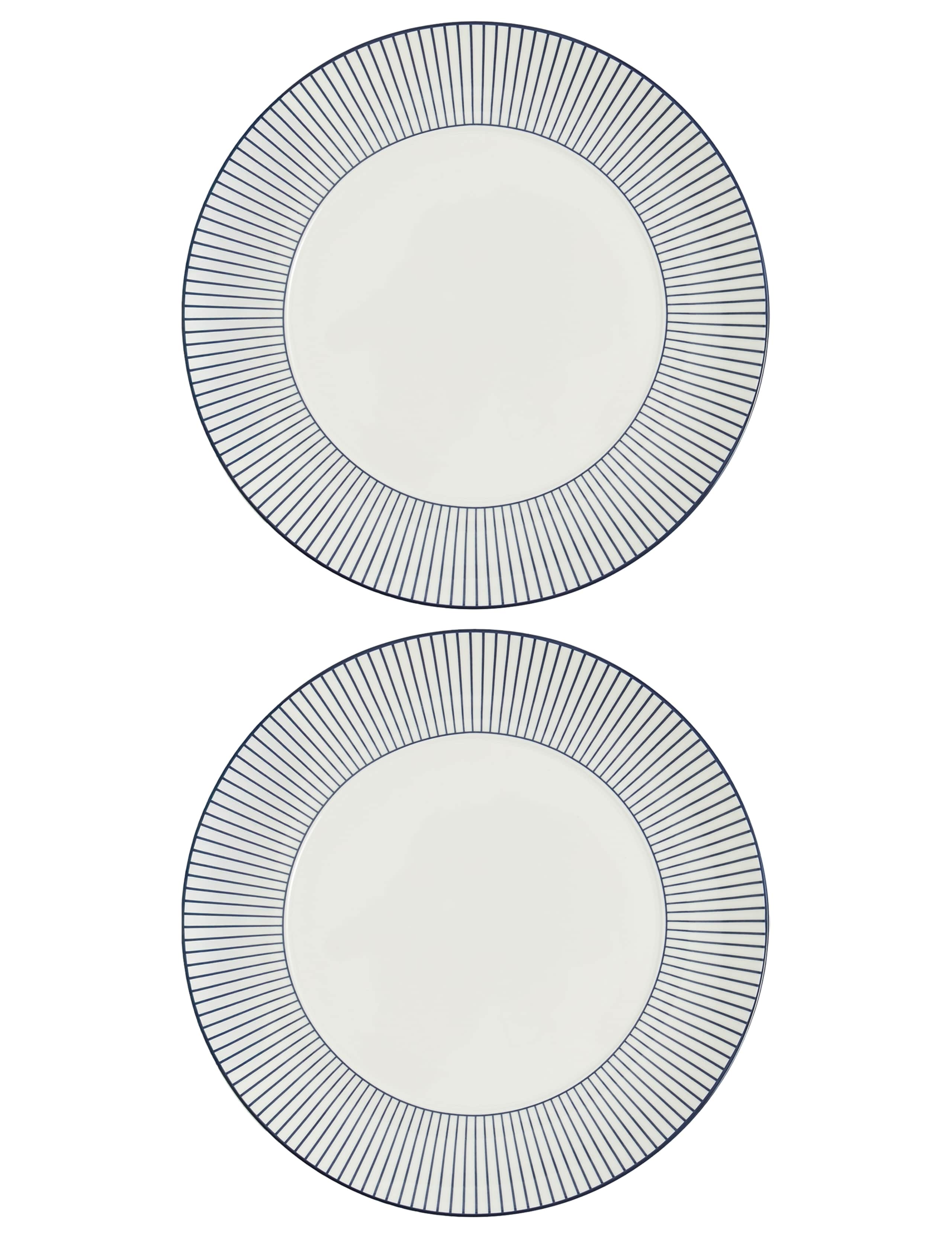 Set of 2 Wedgwood Gio Pinstripe Plates 23.8cm