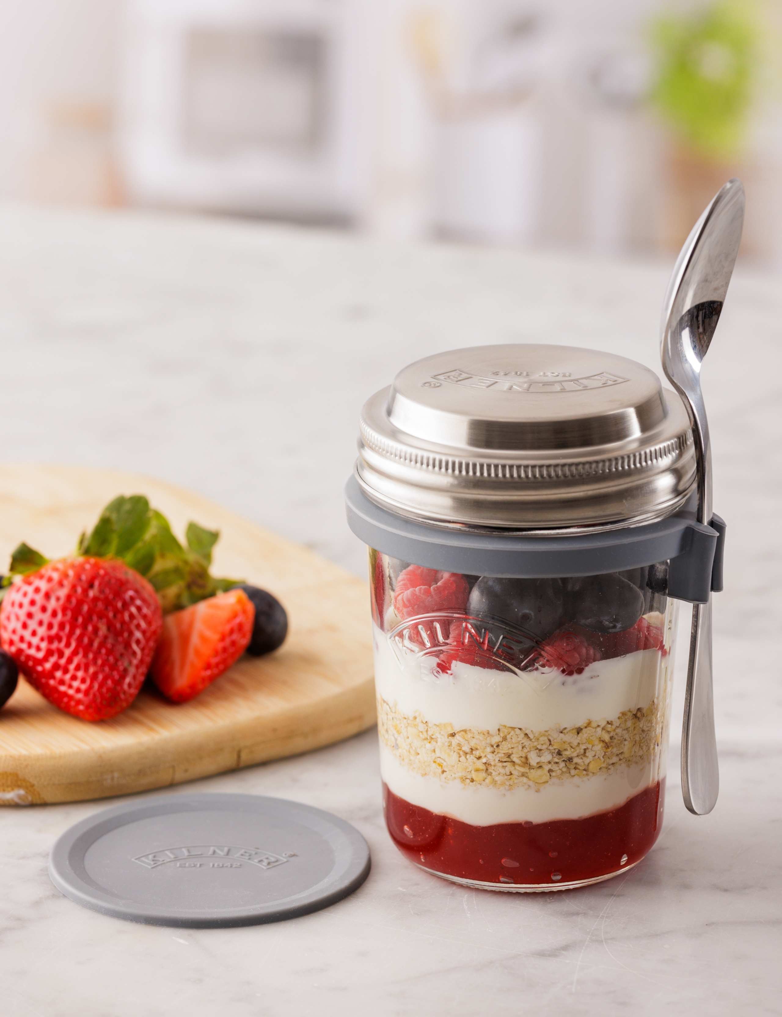 Set of 2 0.35L Breakfast Jars