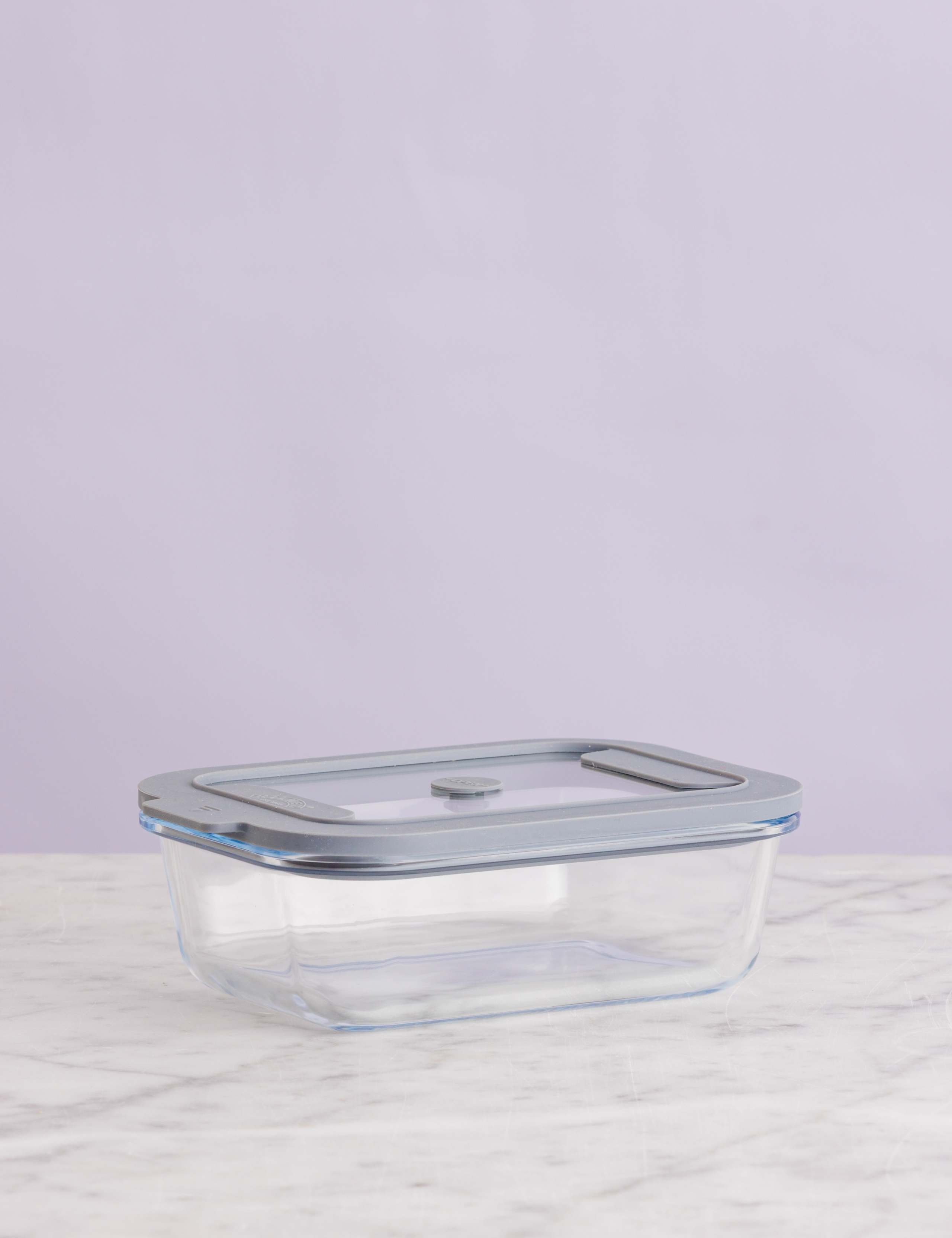 Set of 2 0.63L Rectangular Storage Boxes
