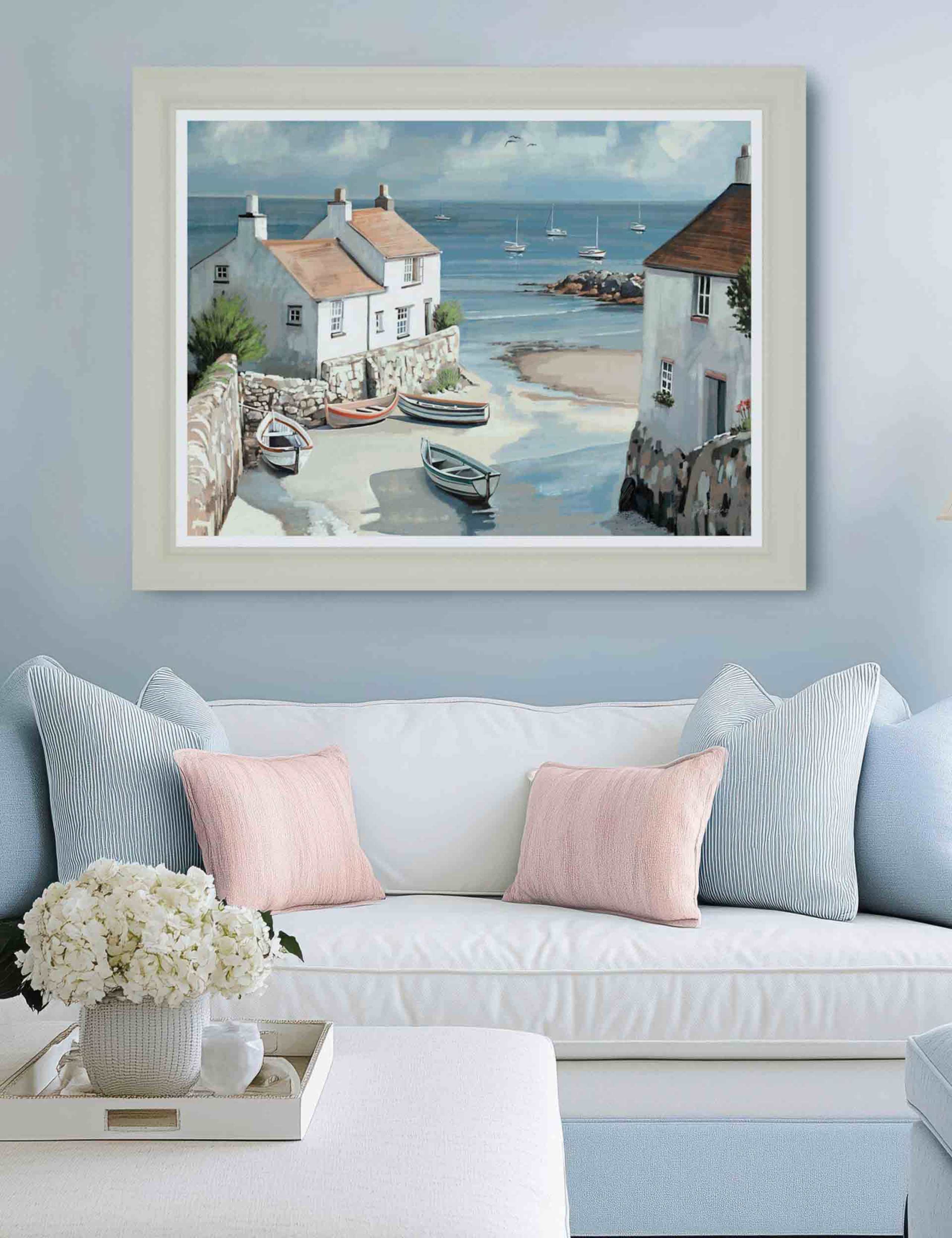 Calm Cove Framed Canvas