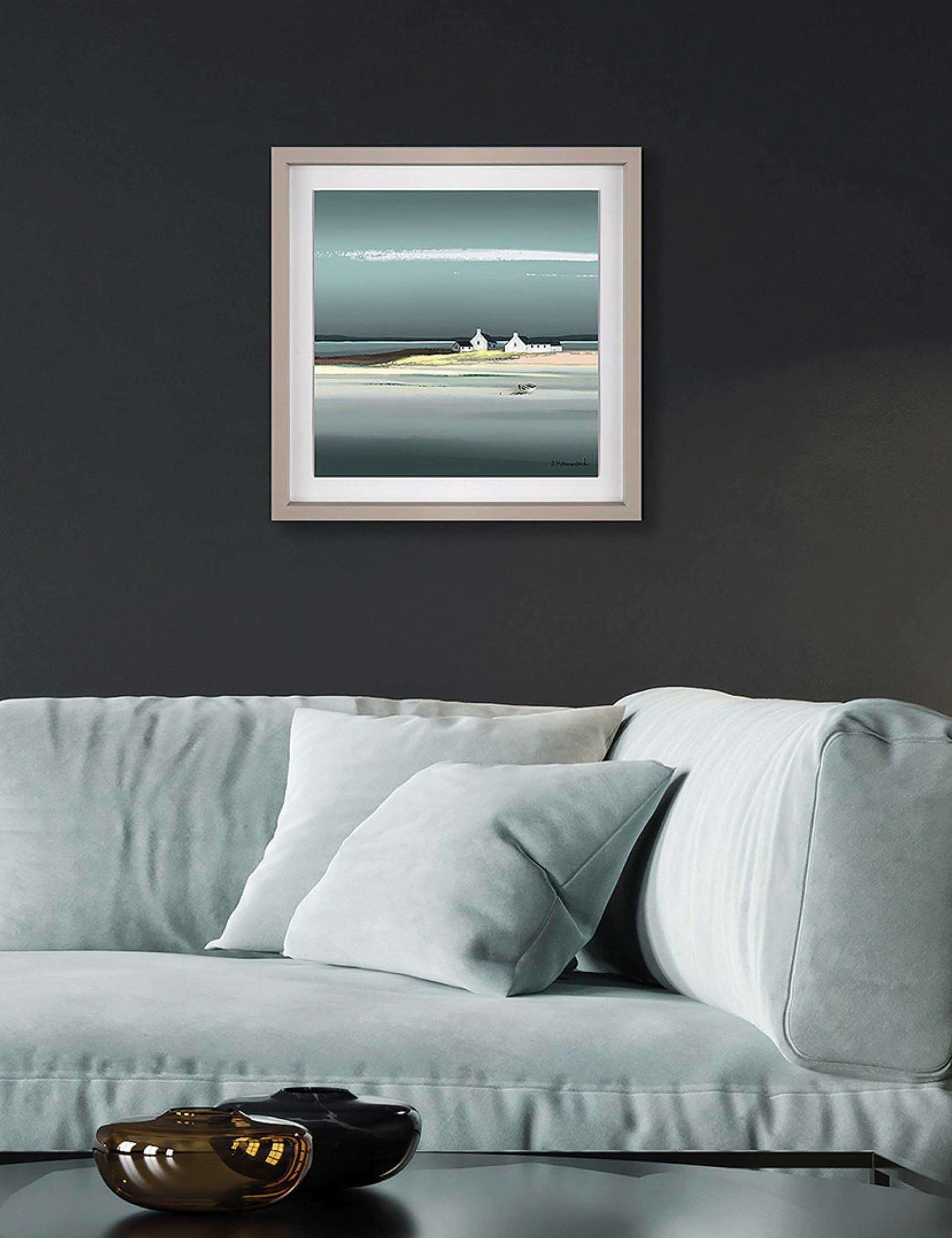 Sapphire Framed Art