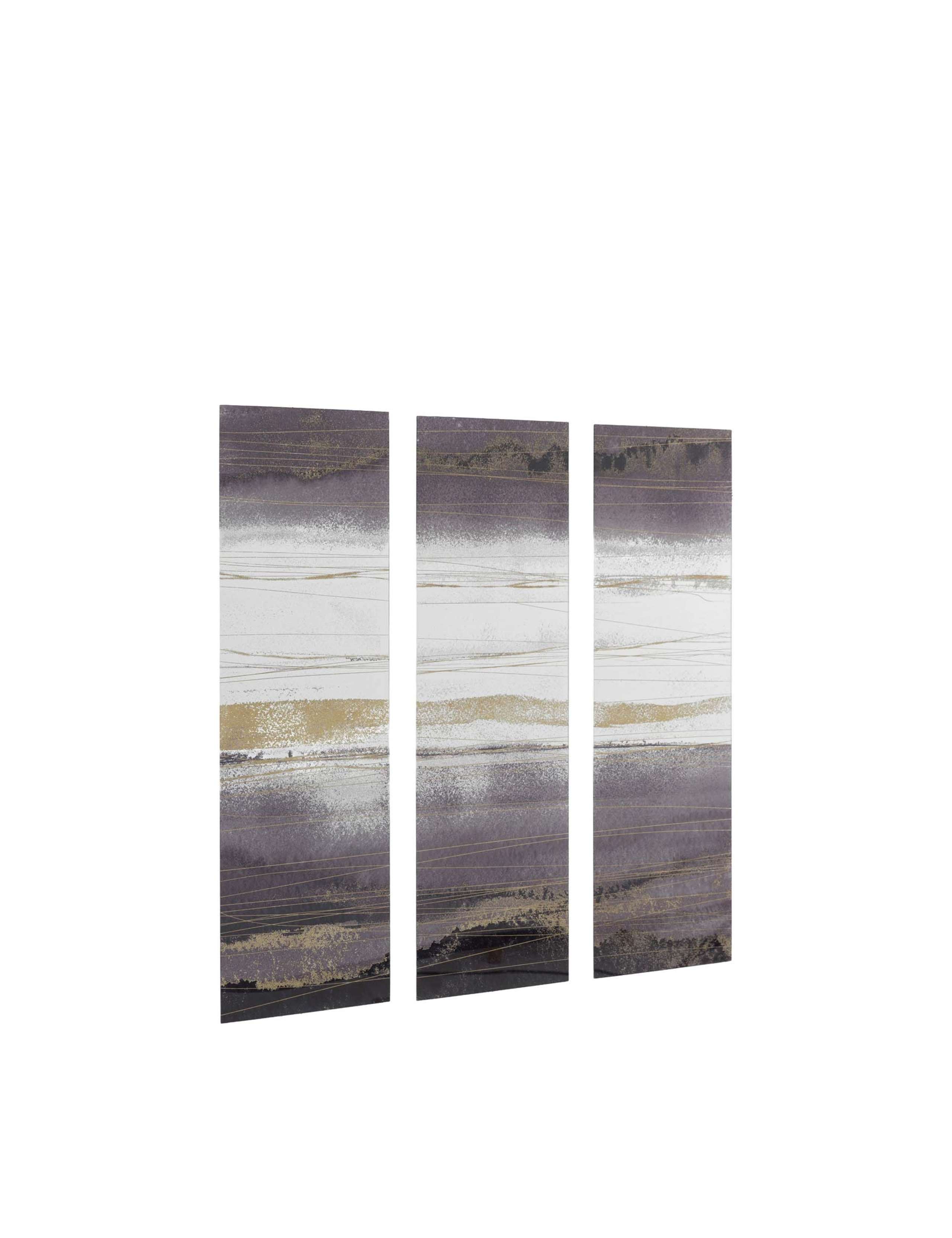 Set of 3 Noir Sands Triptych Canvases