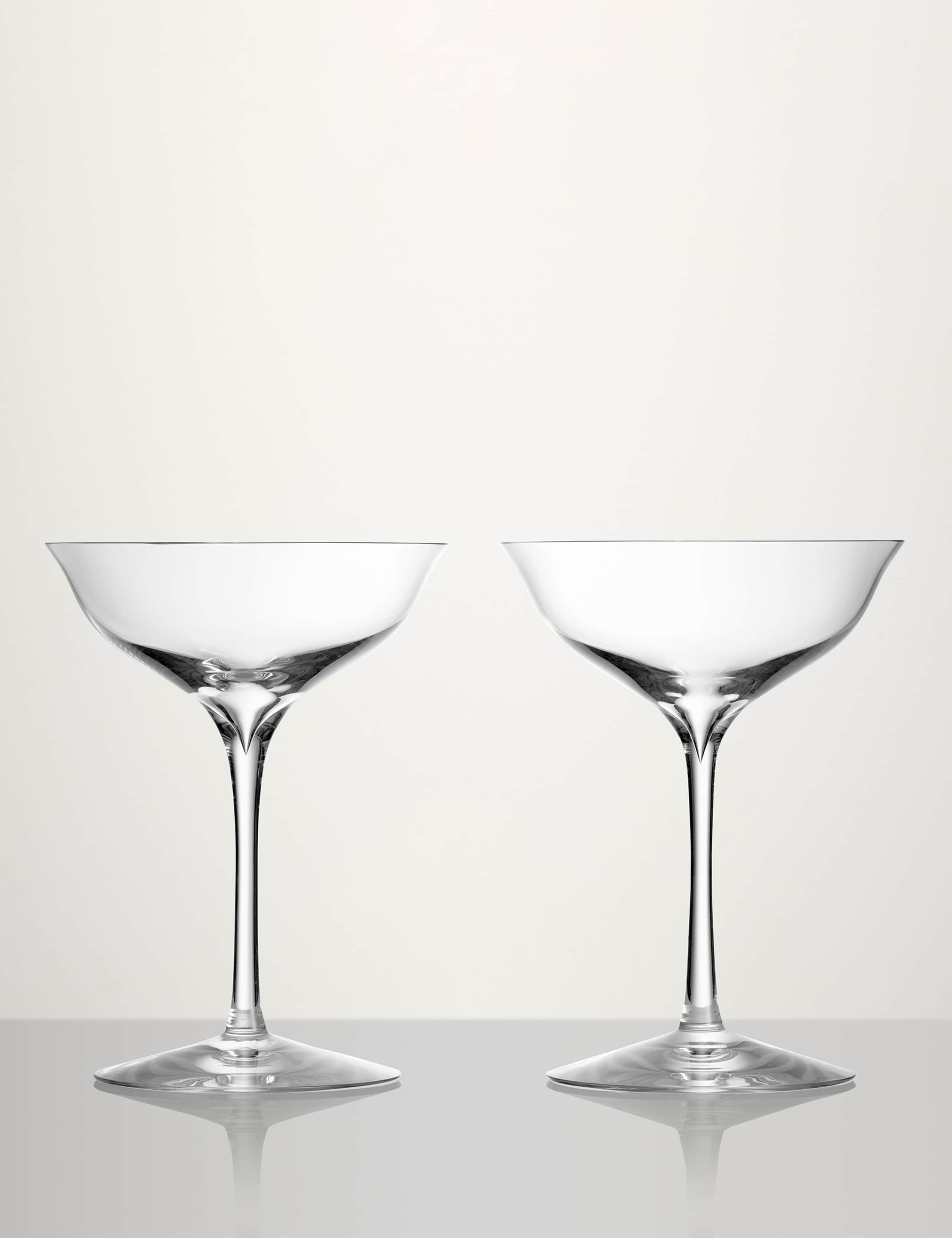 Set of 2 Elegance Belle Crystal Coupes