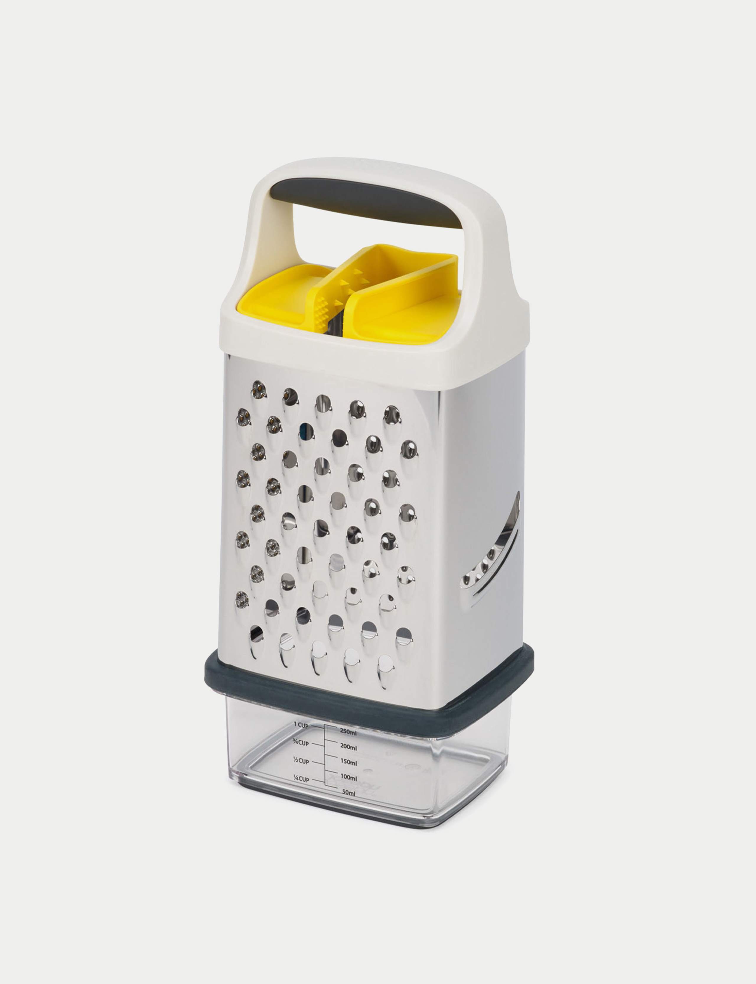 Box Grater with Precision Food Grip