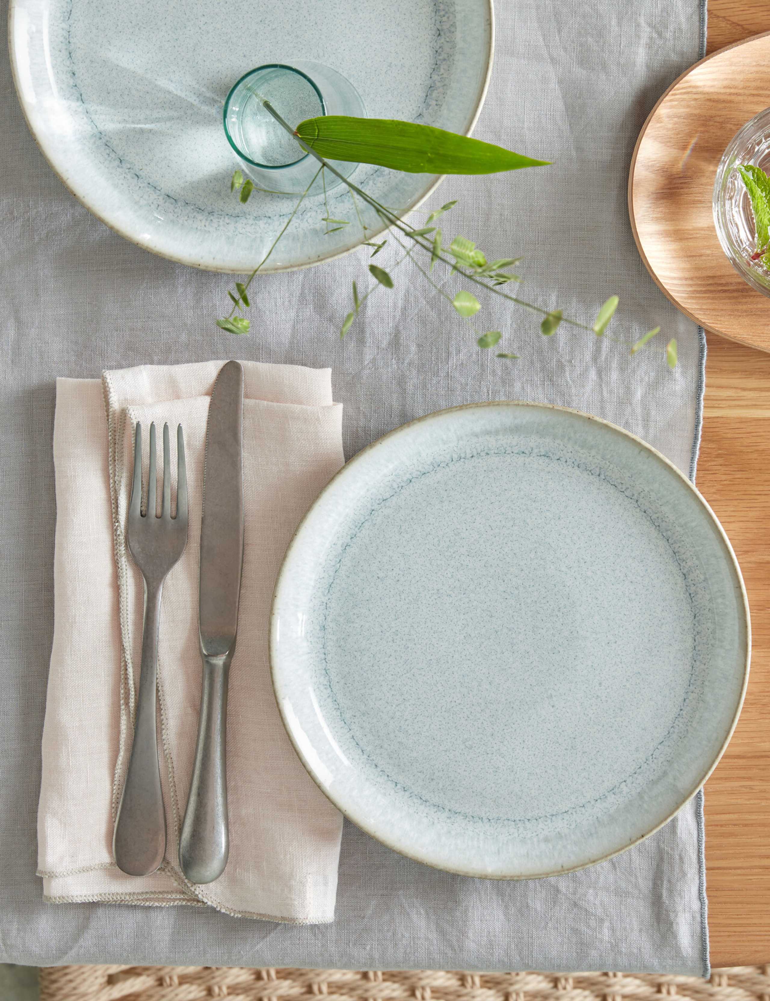 Set of 4 Kiln Green Side Plates