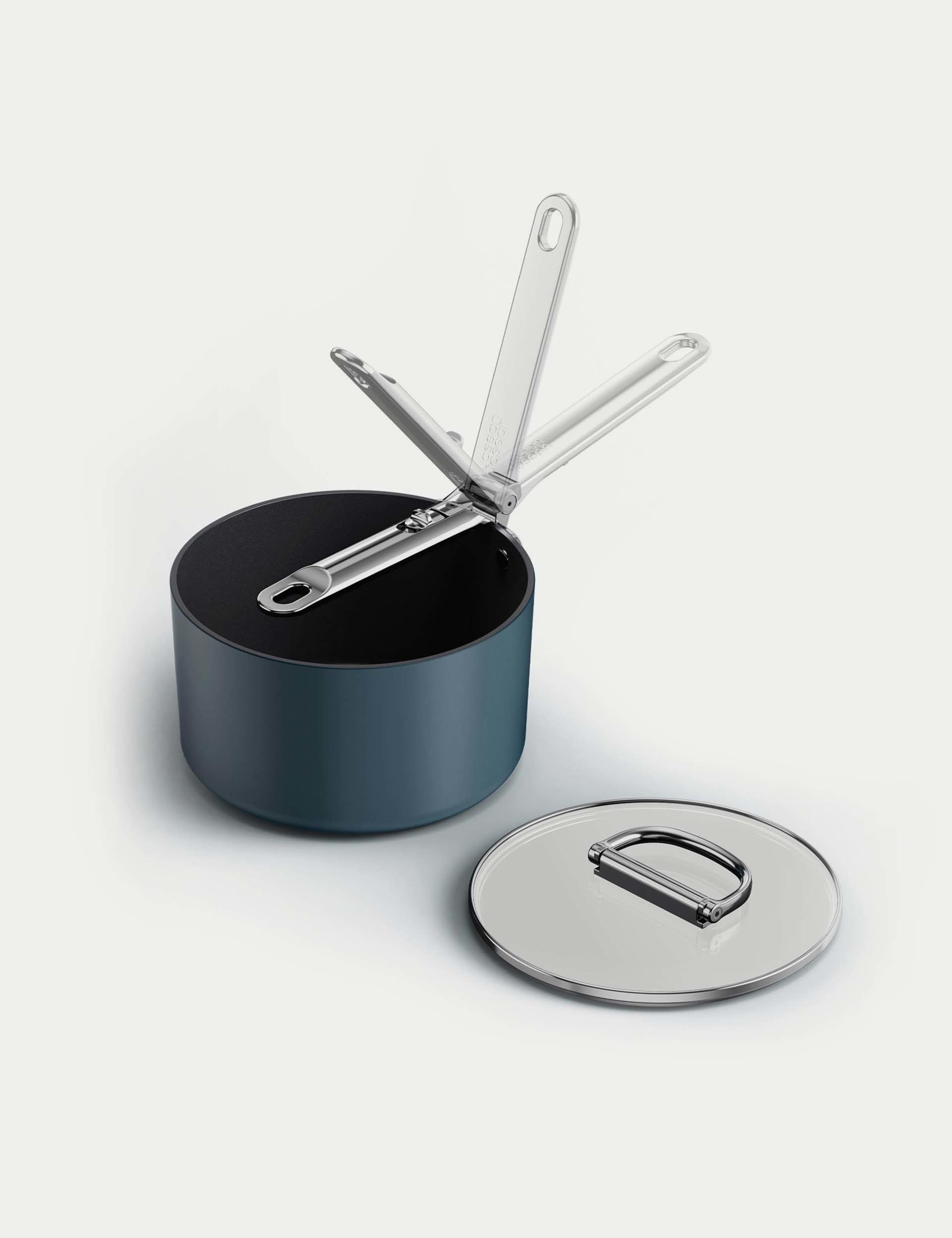 Space 19cm Ceramic Non-Stick Saucepan