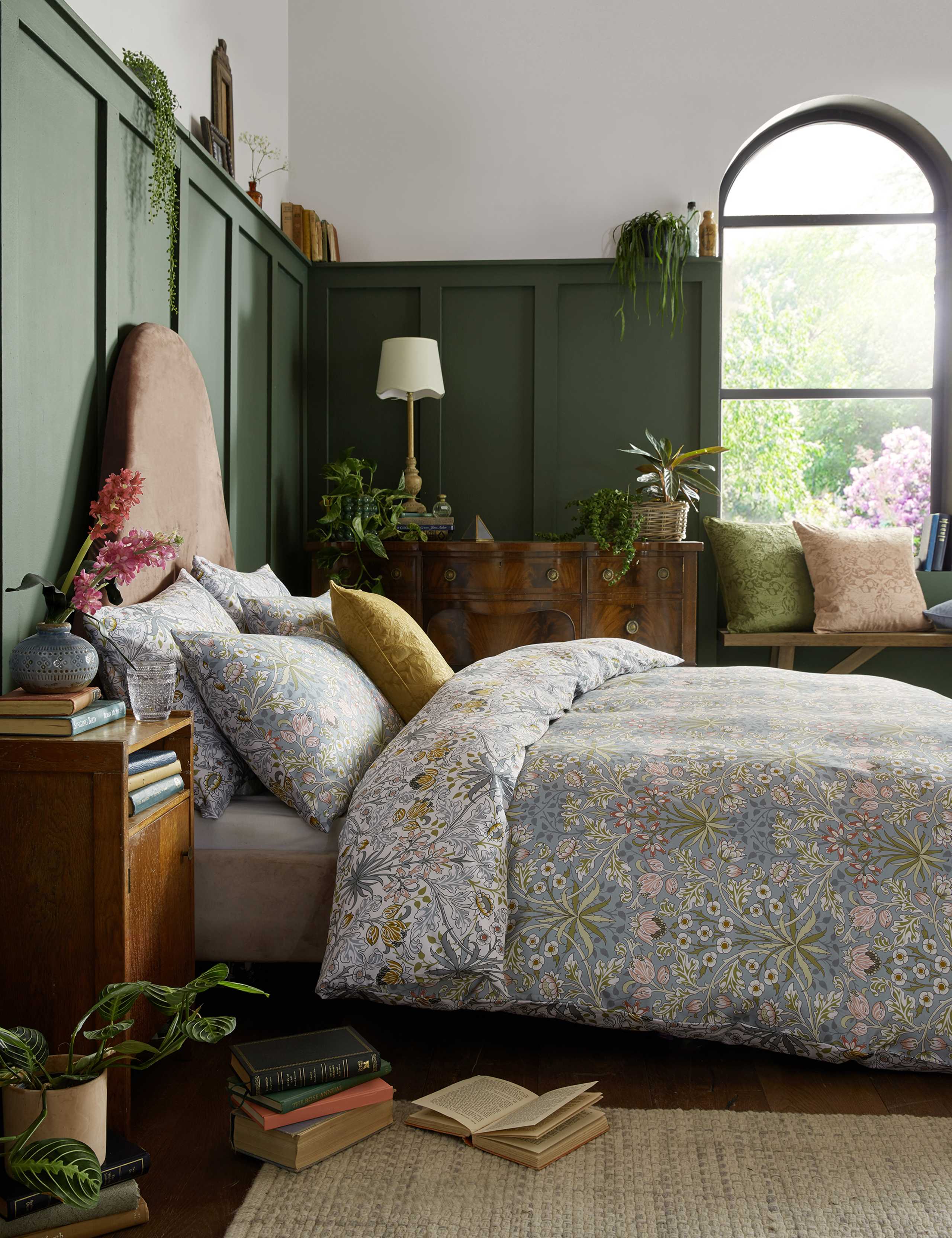 Pure Cotton Sateen Hyacinth Bedding Set