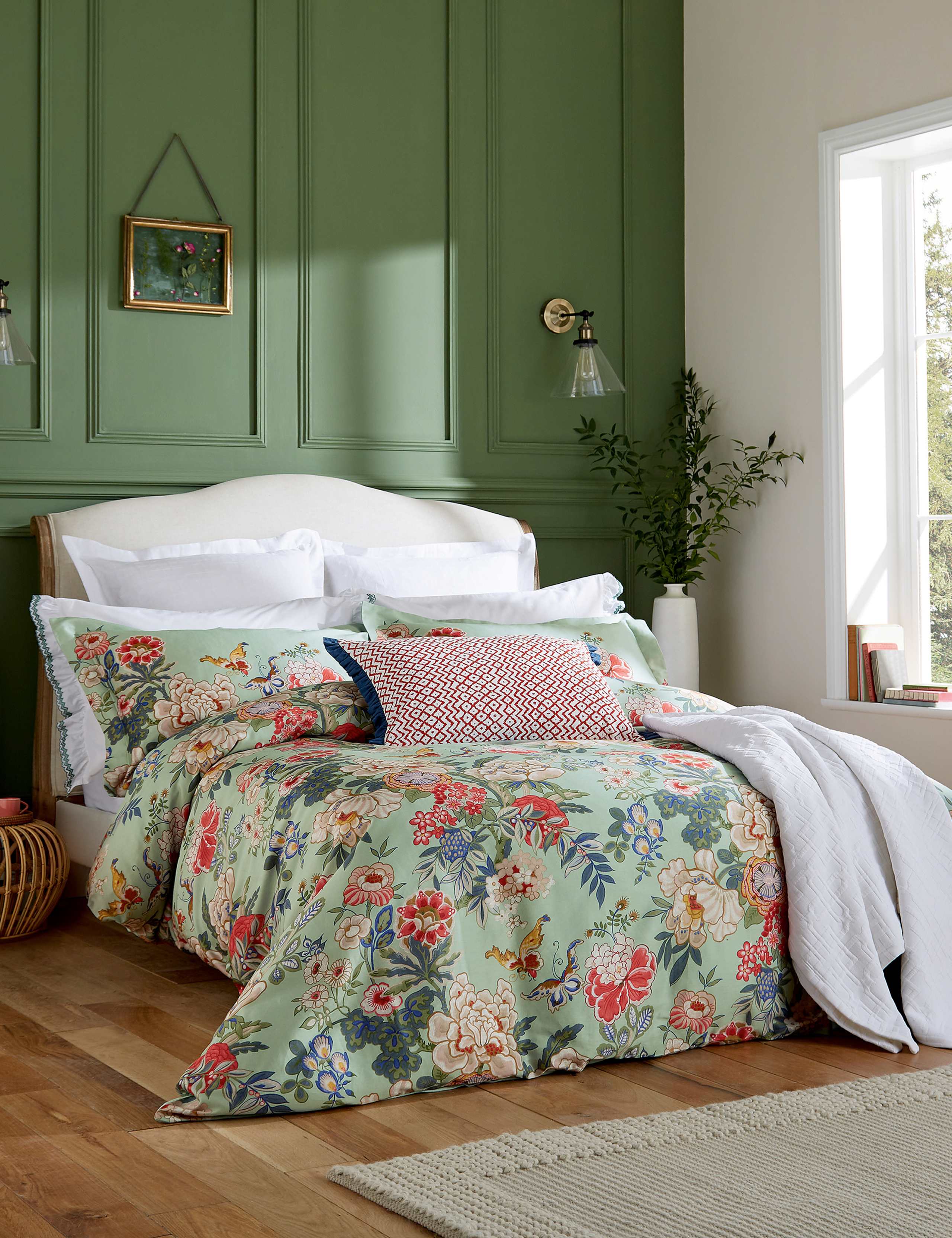 Pure Cotton Sateen Emperor Peony Duvet Cover