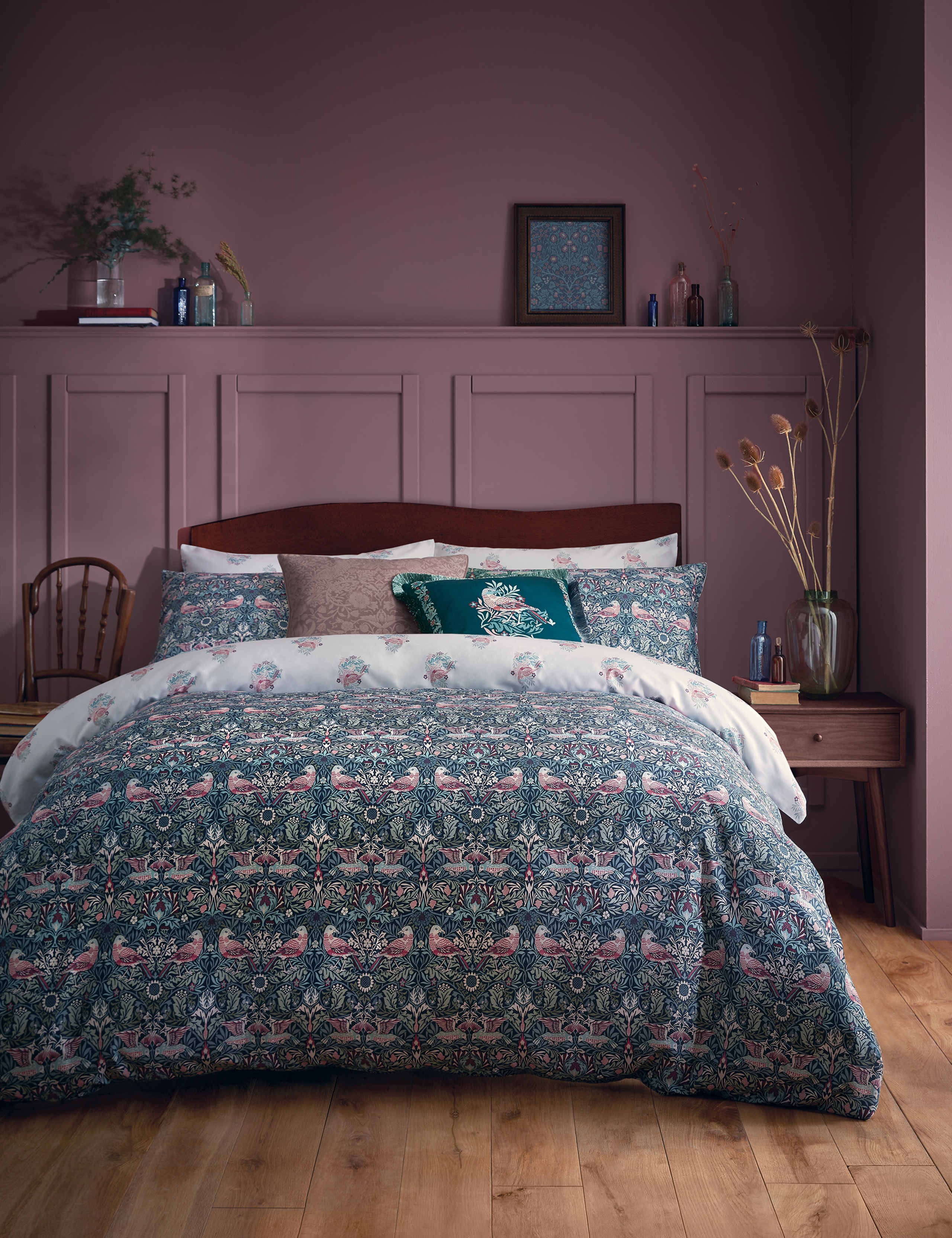 Pure Cotton Sateen Bird Bedding Set