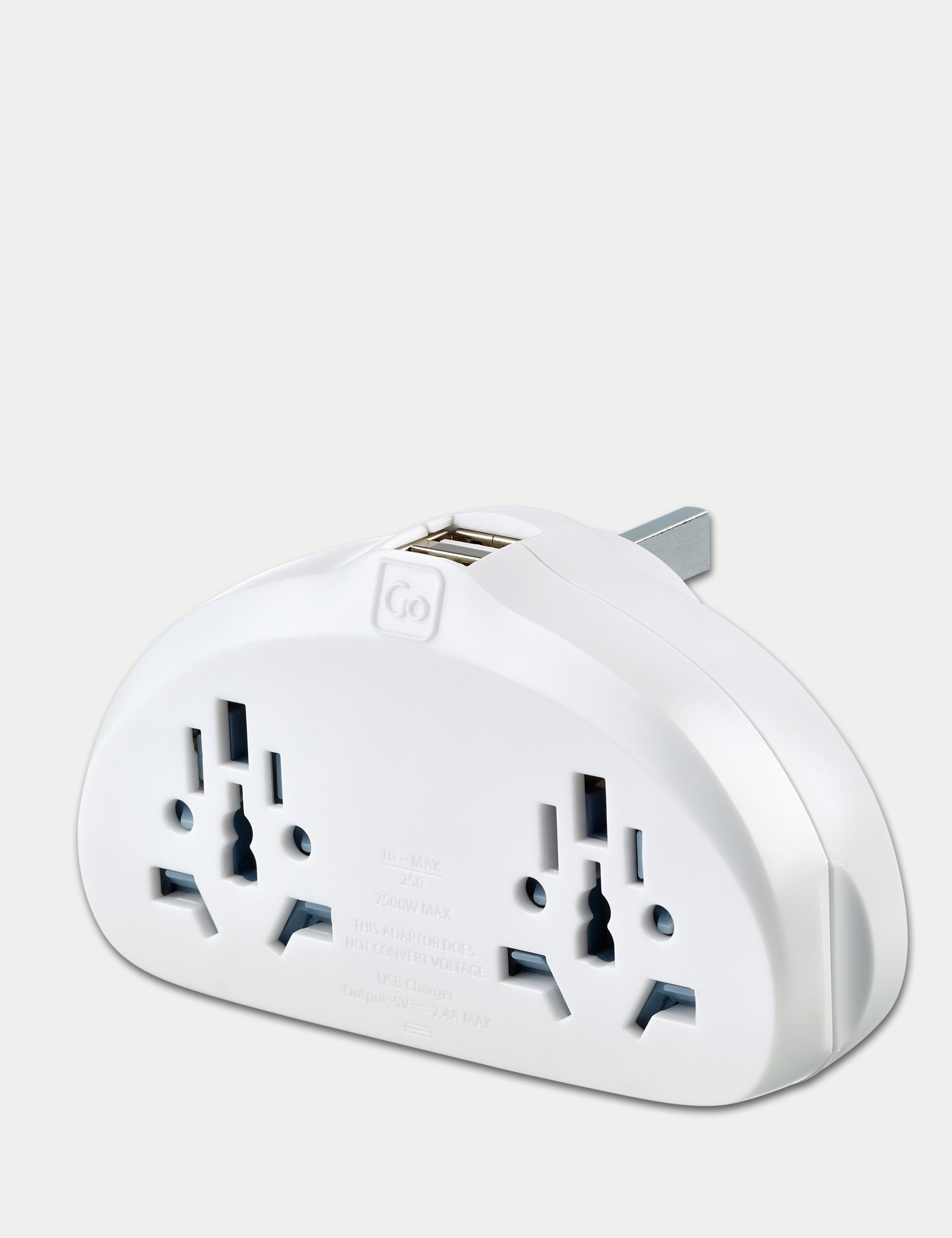 World-UK Travel Adaptor Duo with USB