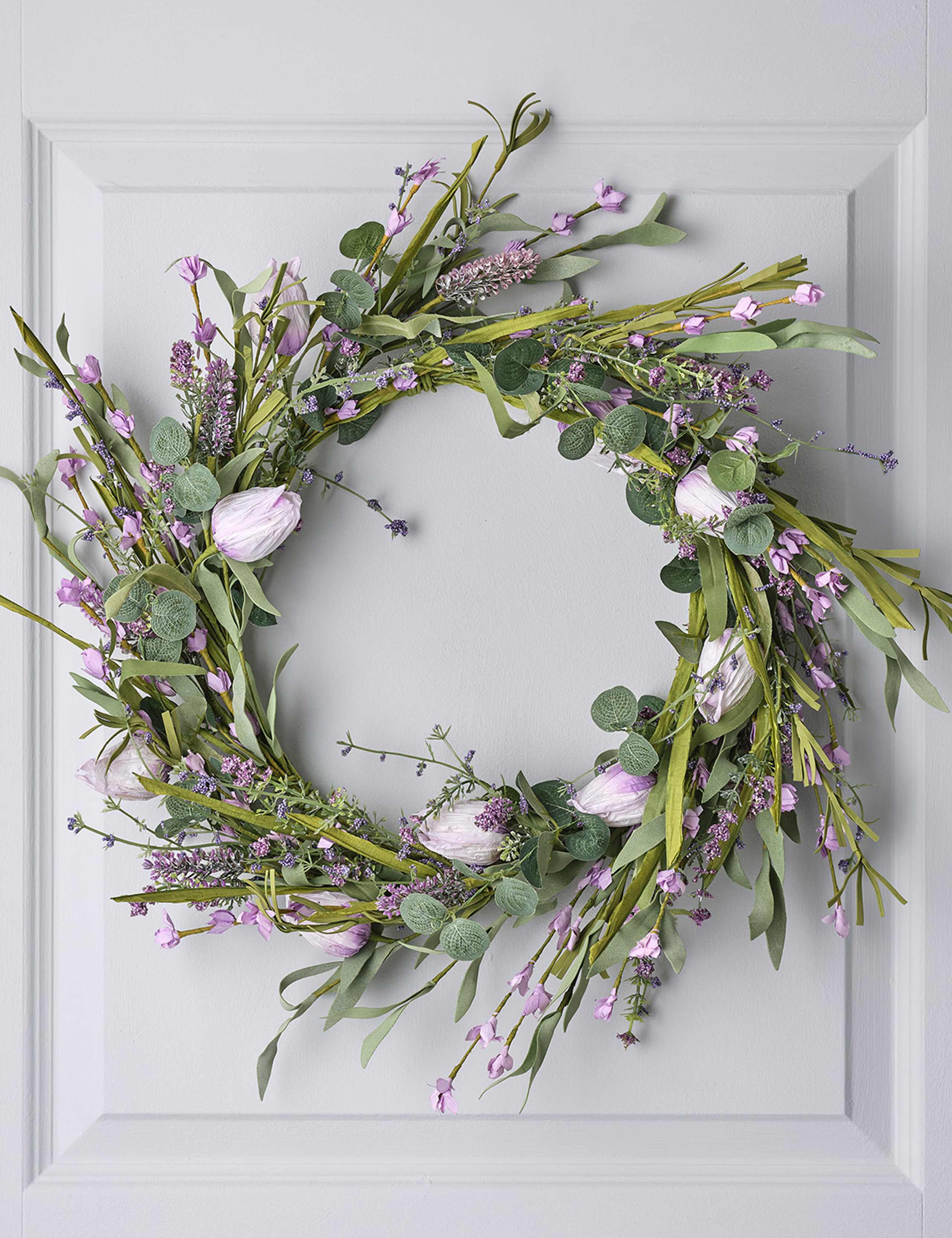 Lavender & Tulip Wreath